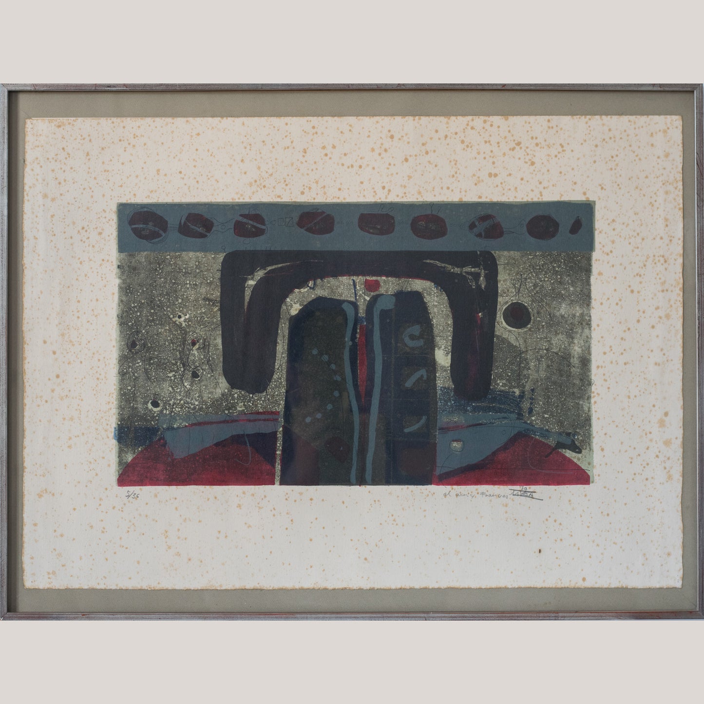 Abstract Composition - Etching and Aquatint on Paper
