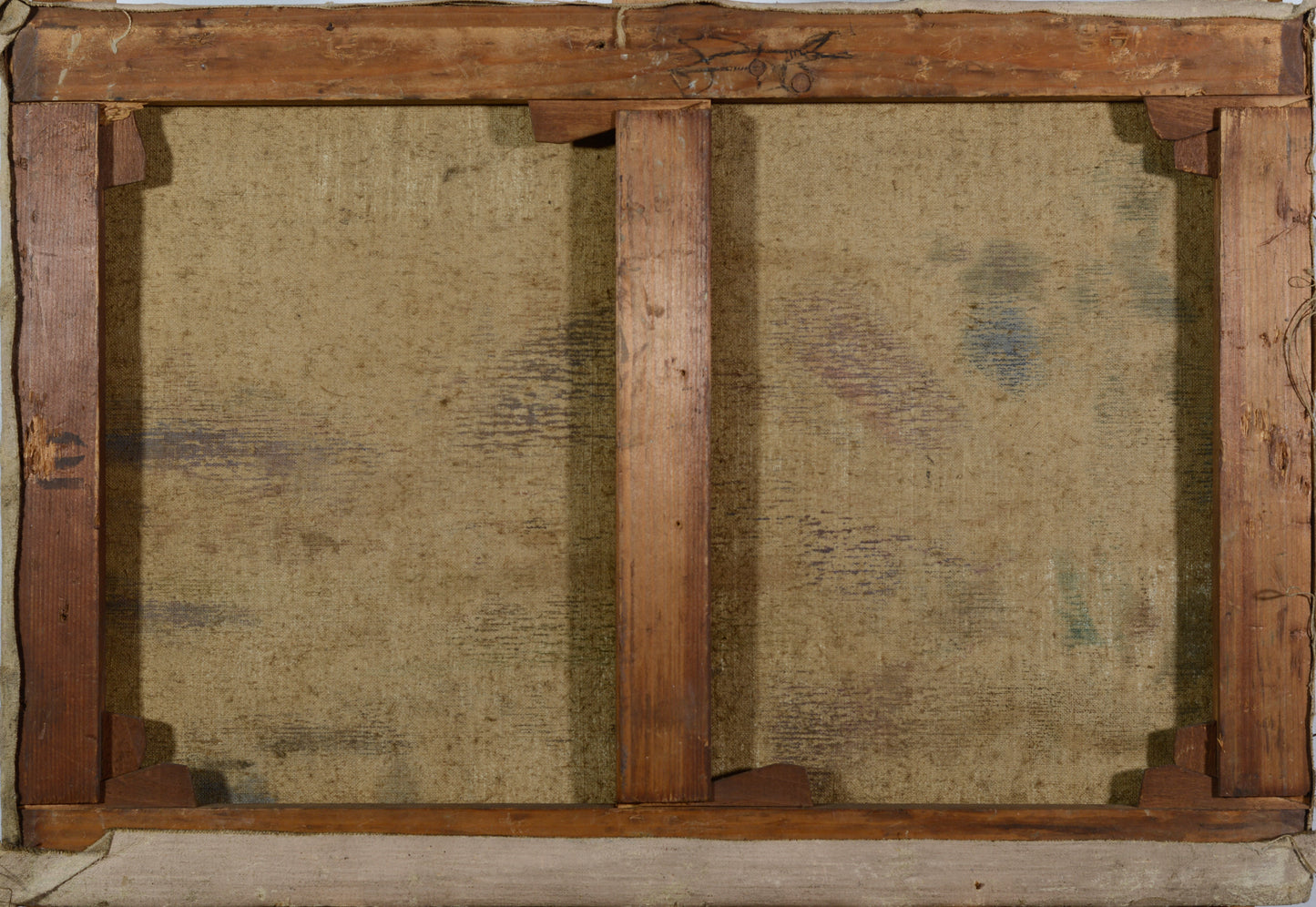 Impressionist Oil of Thatched cottage by stream - Modern Decorative