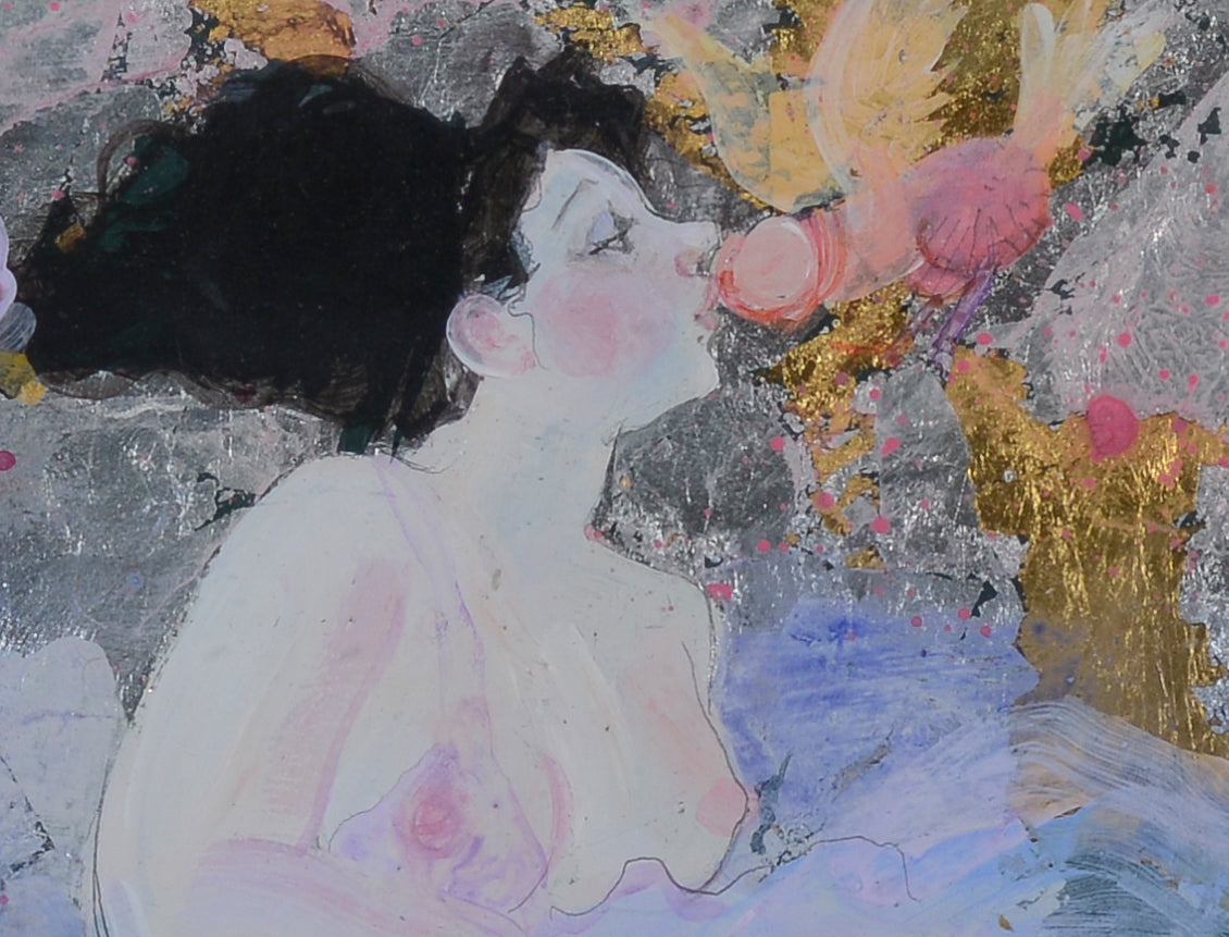 Erotic scene with lady - Emilia CASTAÑEDA