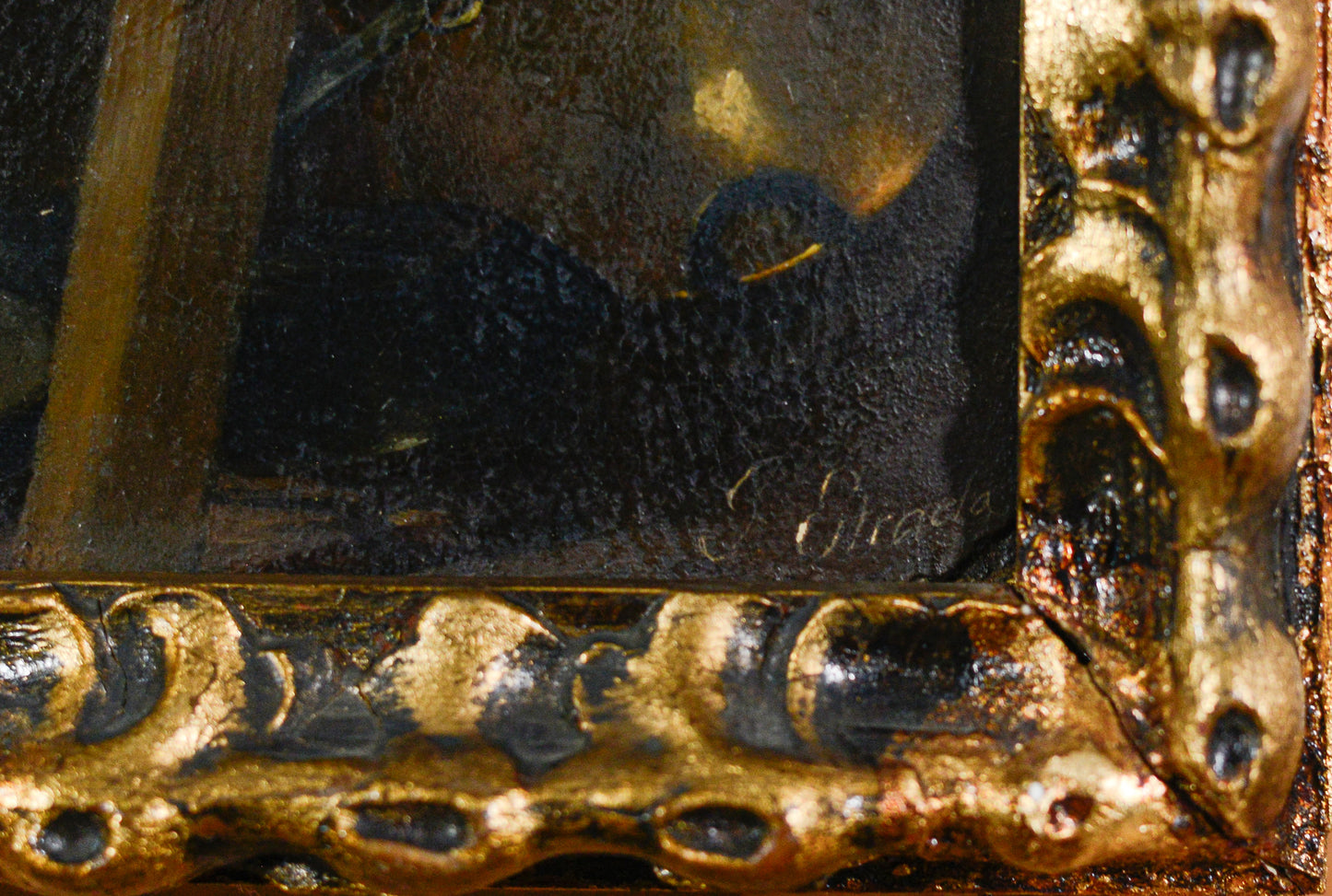 Genre kitchen scene - 18th or early 19th century - signed - Modern Decorative