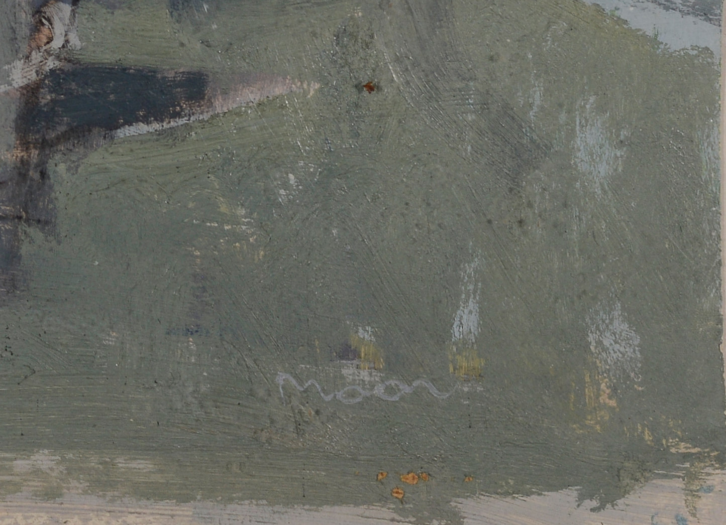 Karl MOOR - The Square - Figurative abstract oil - Modern Decorative