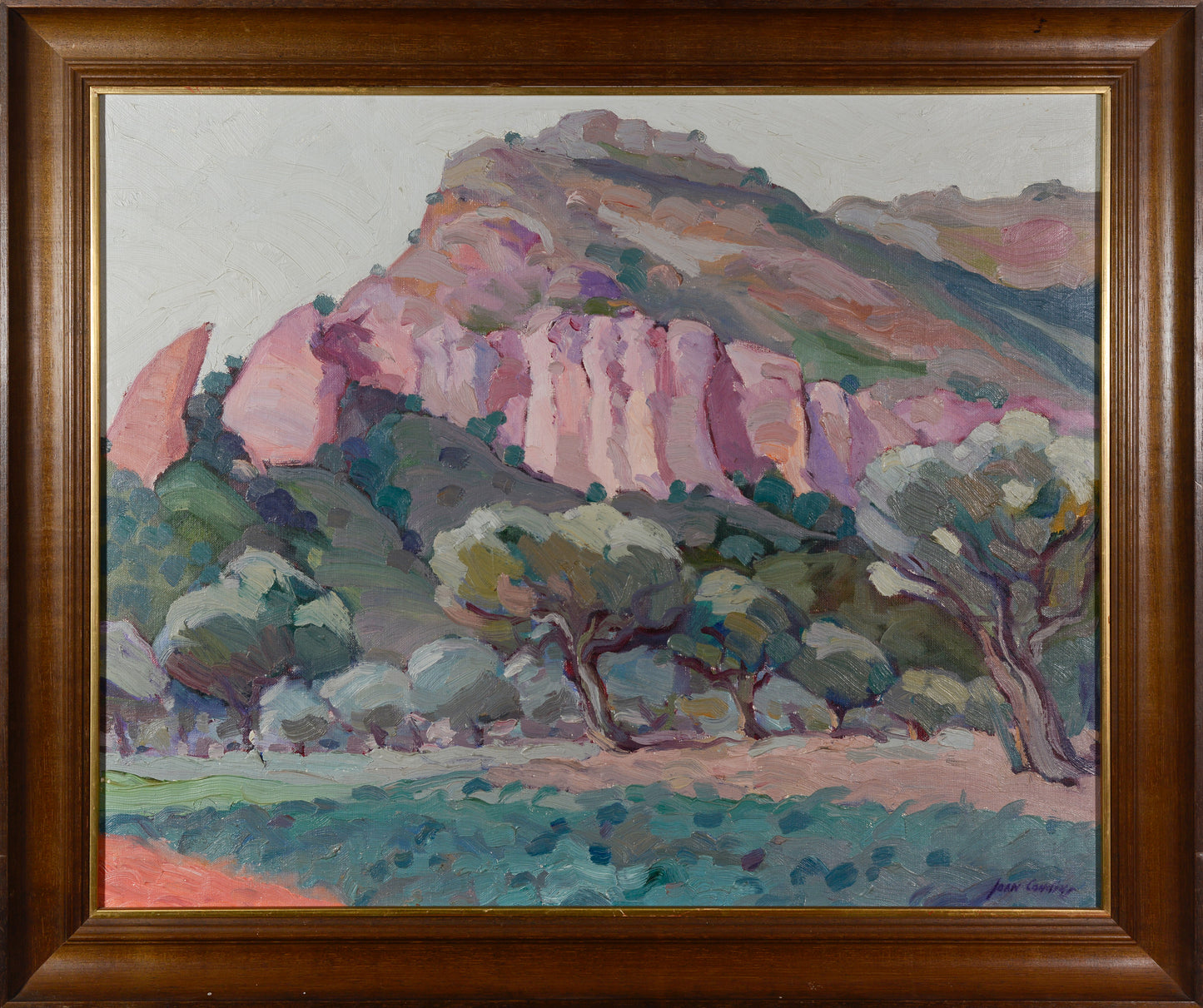 Riells del Fai - roque rojas - Joan CONDINS (1929-2001) - Impressionist Oil - Modern Decorative