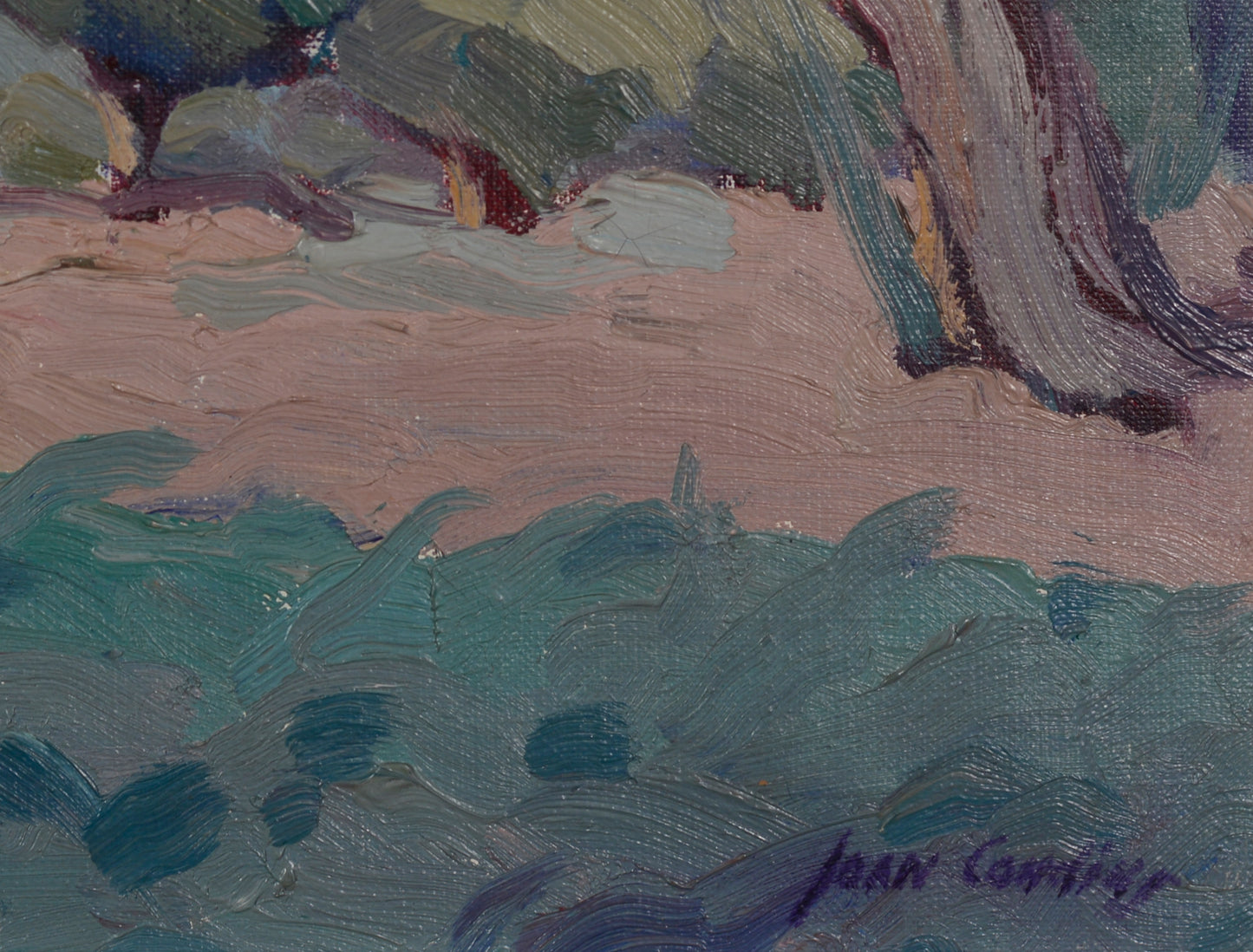 Riells del Fai - roque rojas - Joan CONDINS (1929-2001) - Impressionist Oil - Modern Decorative