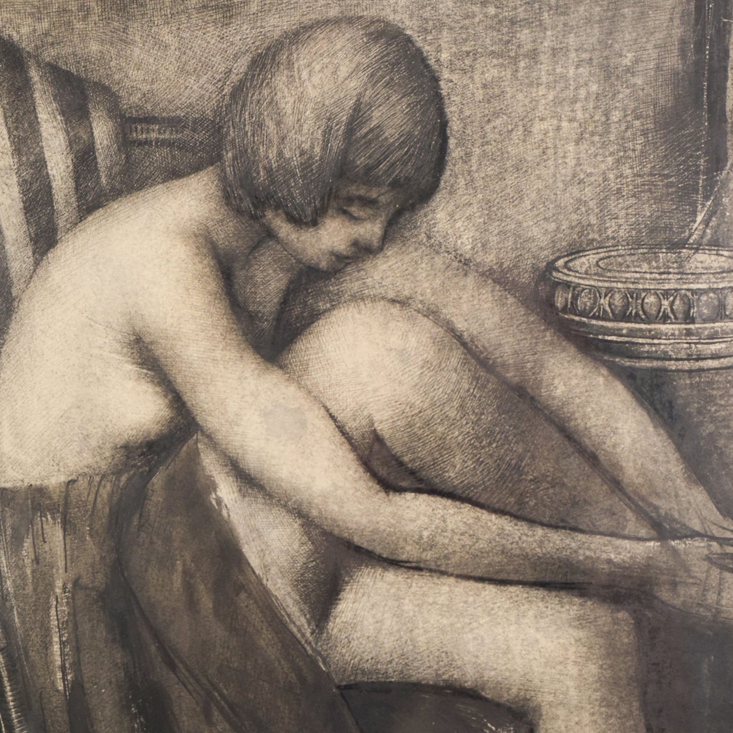 Dame Laura Knight - Follower - Seated Dancer - Framed