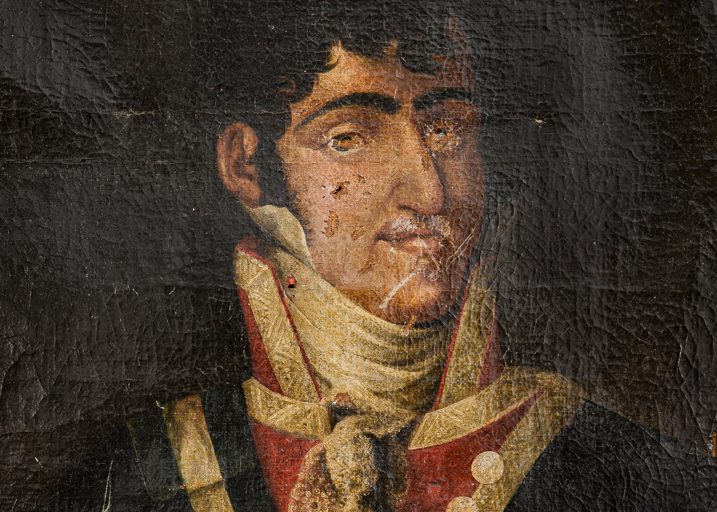Portrait of a Military Gentleman (Restoration Project) - Modern Decorative