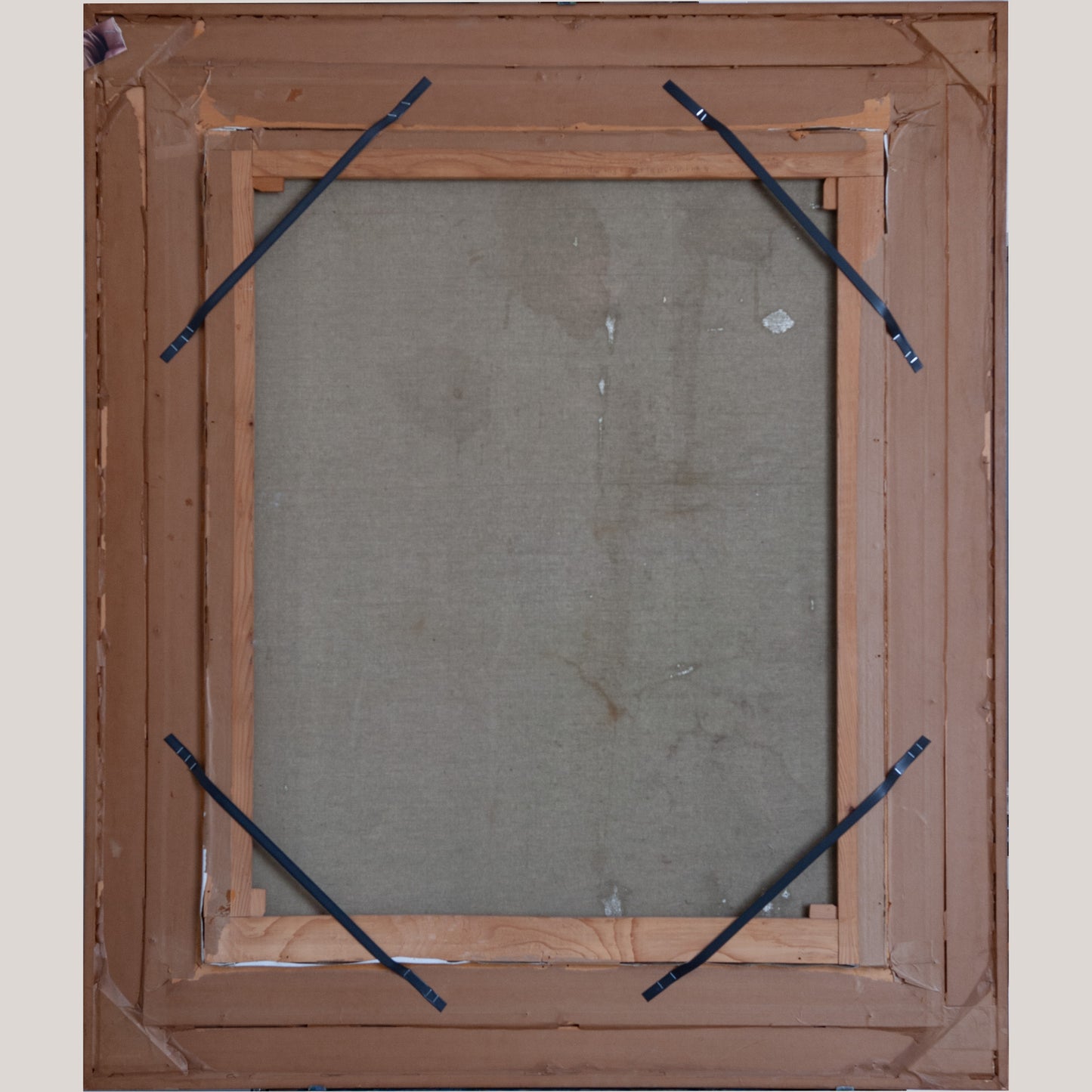 Large Pastel Modernist Village Landscape – Garcia Pitarch - Oil on canvas