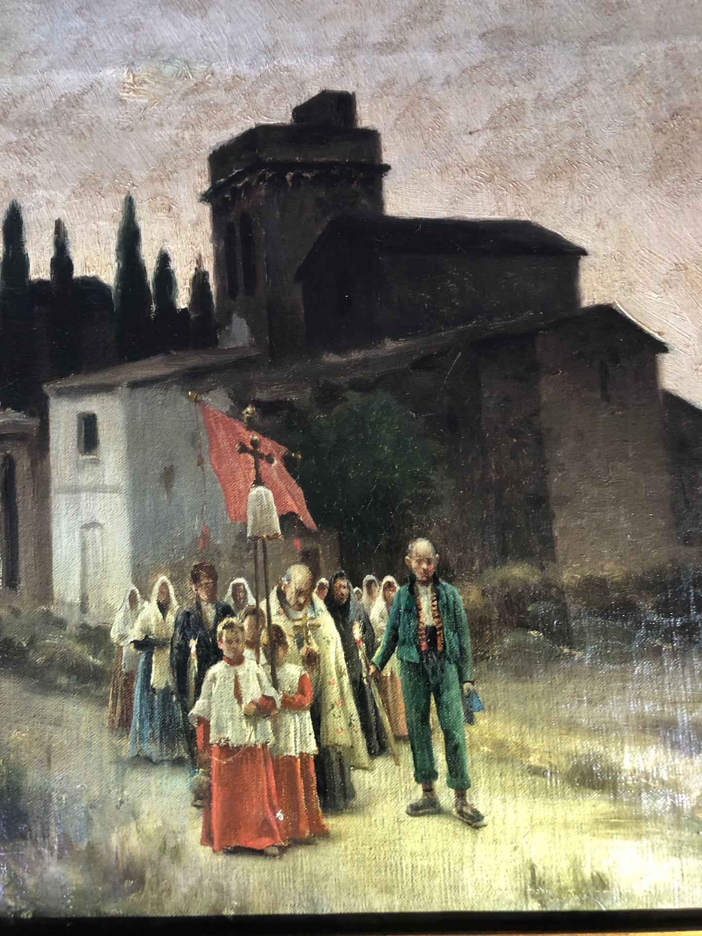 Church Sunset Procession - Miguel CARBONELL Y SELVA - Modern Decorative