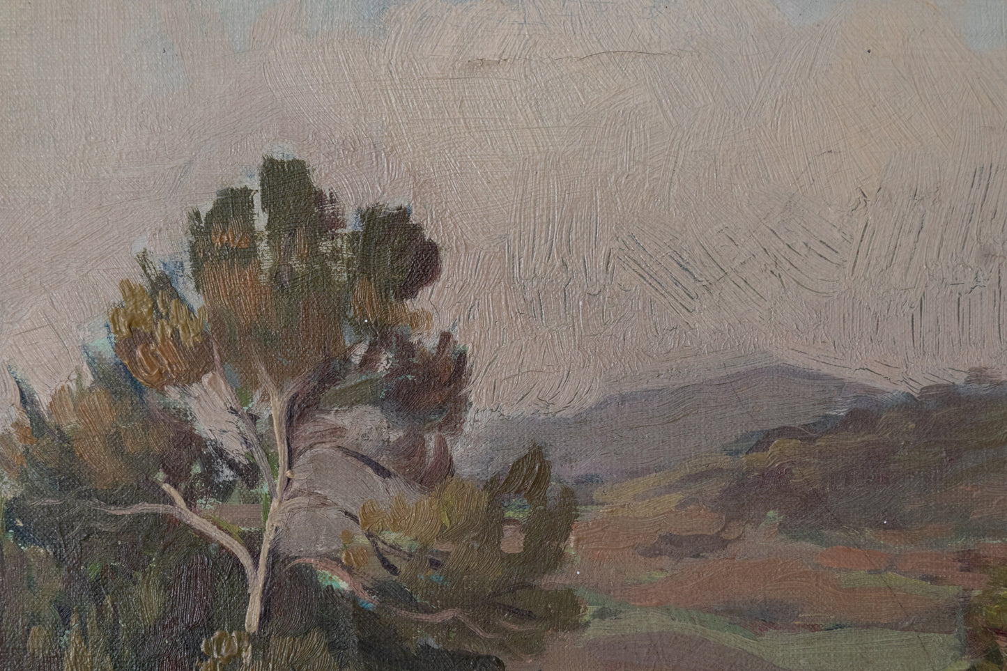 Catalan landscape - Signed framed oil on canvas