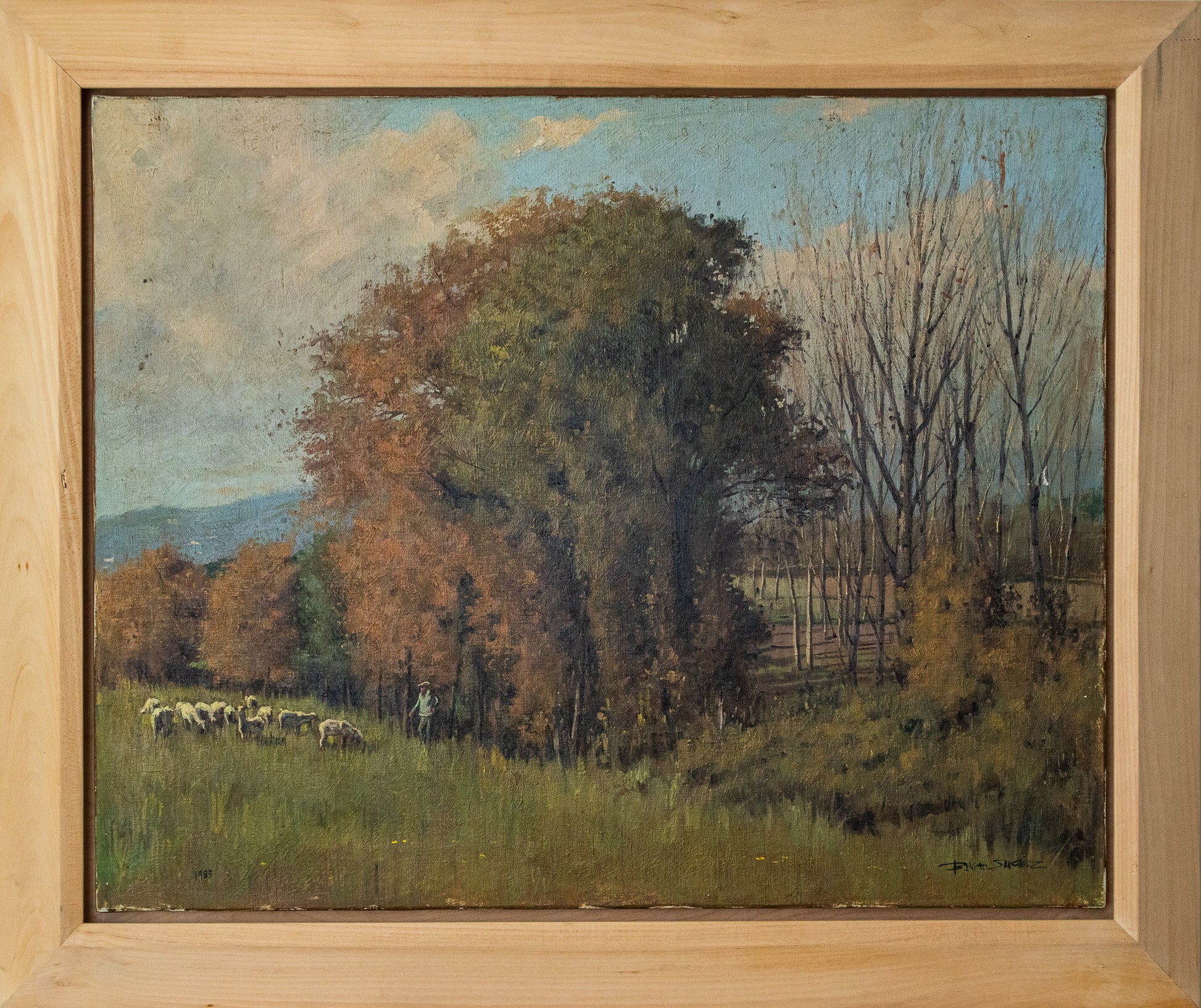Benito Sanchez - The Shepherd and his Flock - Modern Decorative