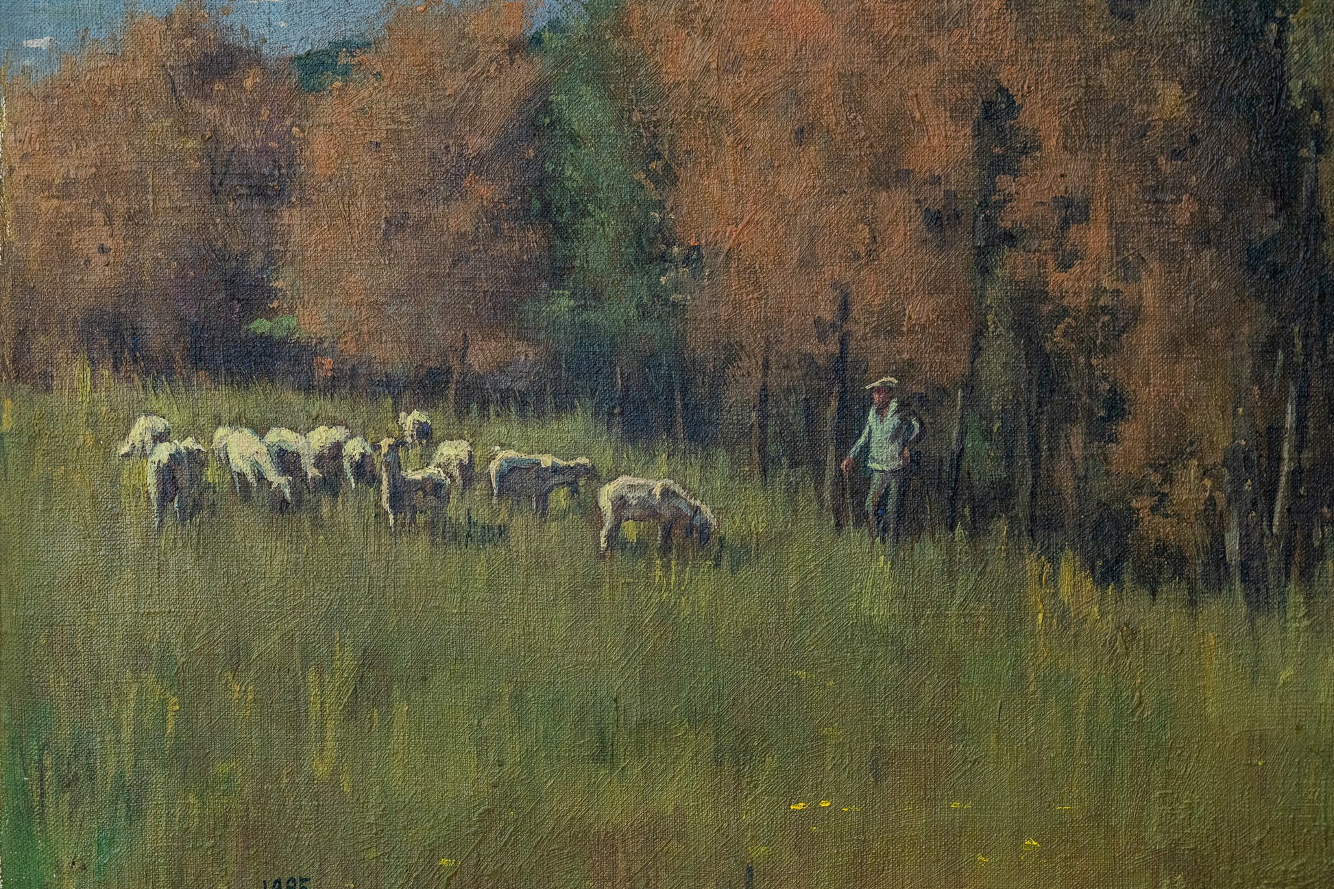 Benito Sanchez - The Shepherd and his Flock - Modern Decorative