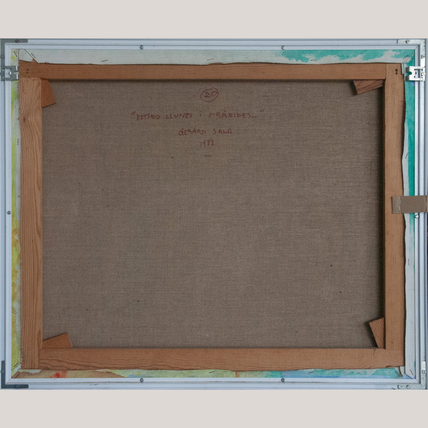Estimo Llunes: Piràmides – Gerard Sala – 1977 – Original Abstract Oil on Canvas