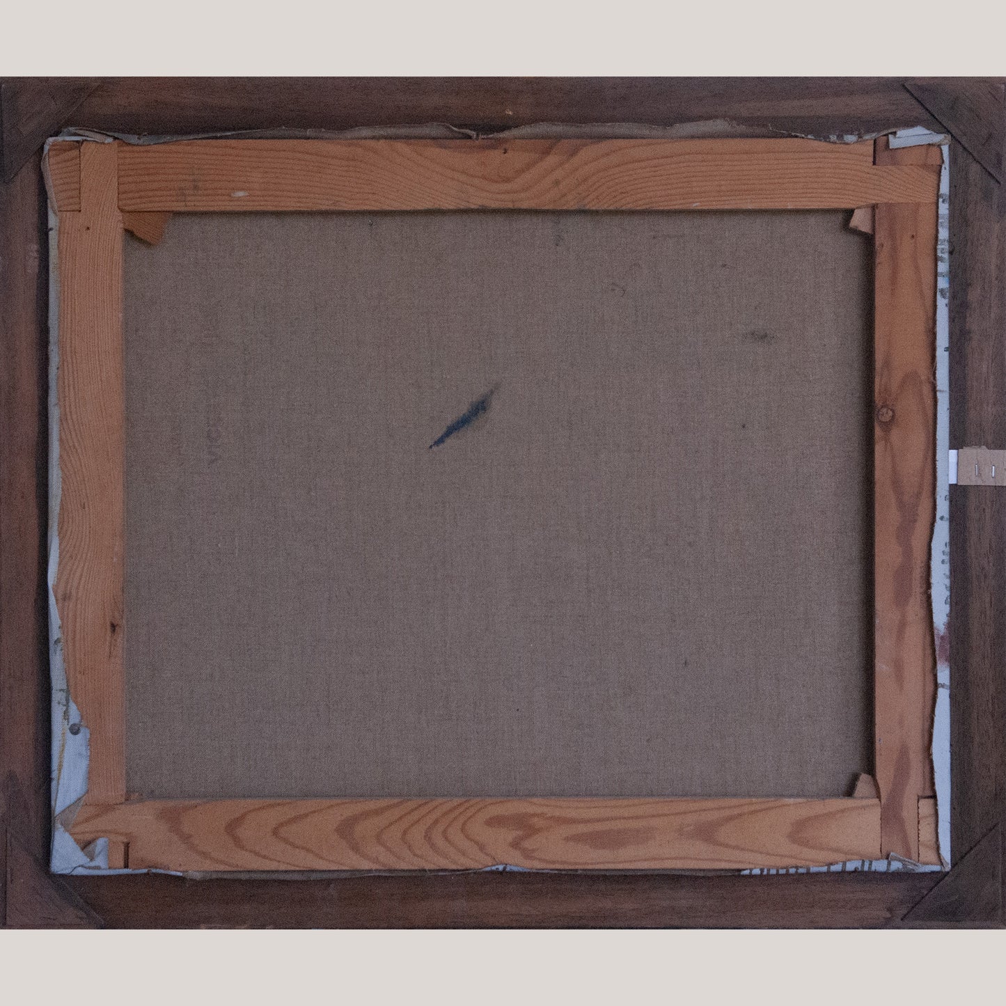 Seated Nude with Doll – Signed Calon ? – Original Oil on Canvas