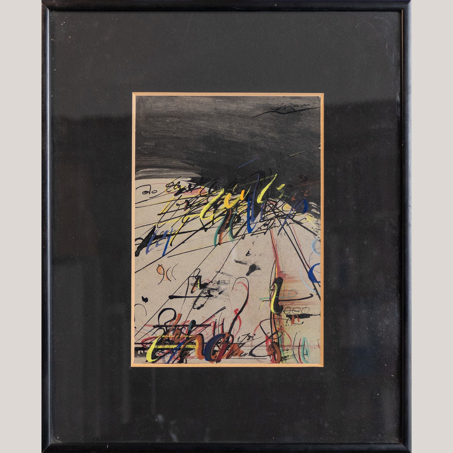 Calligraphic Pulse – Original Mixed Media by Adolf Genovart (1953)