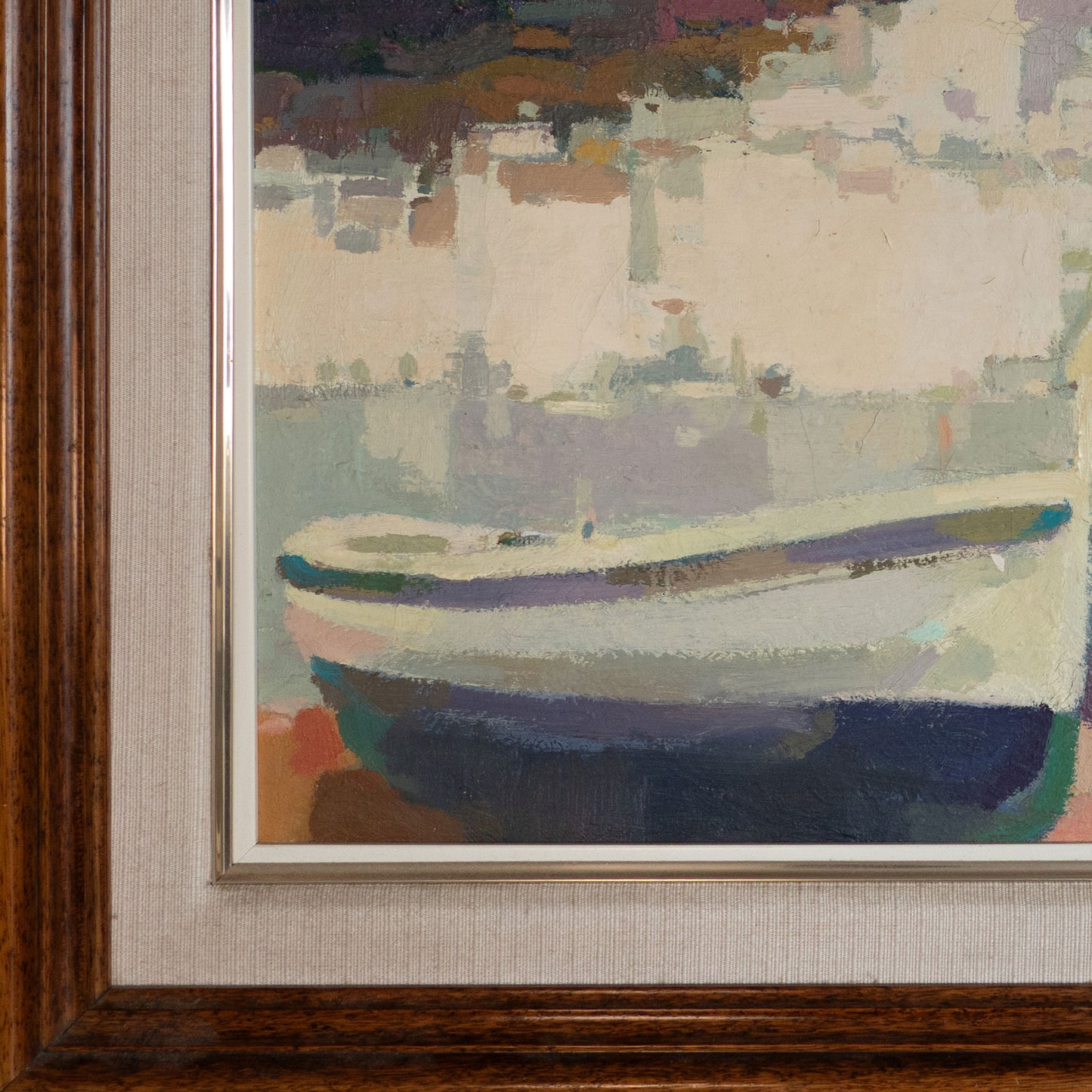 Cadaqués Harbor, Costa Brava – Original Impressionist Oil on Canvas