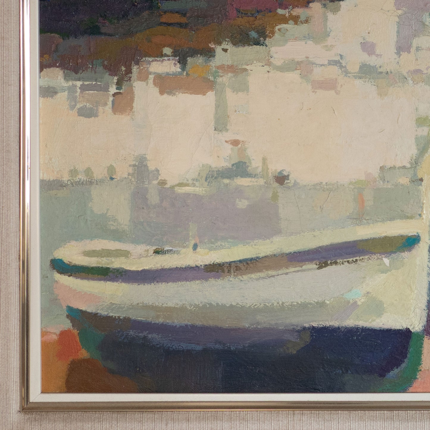 Cadaqués Harbor, Costa Brava – Original Impressionist Oil on Canvas