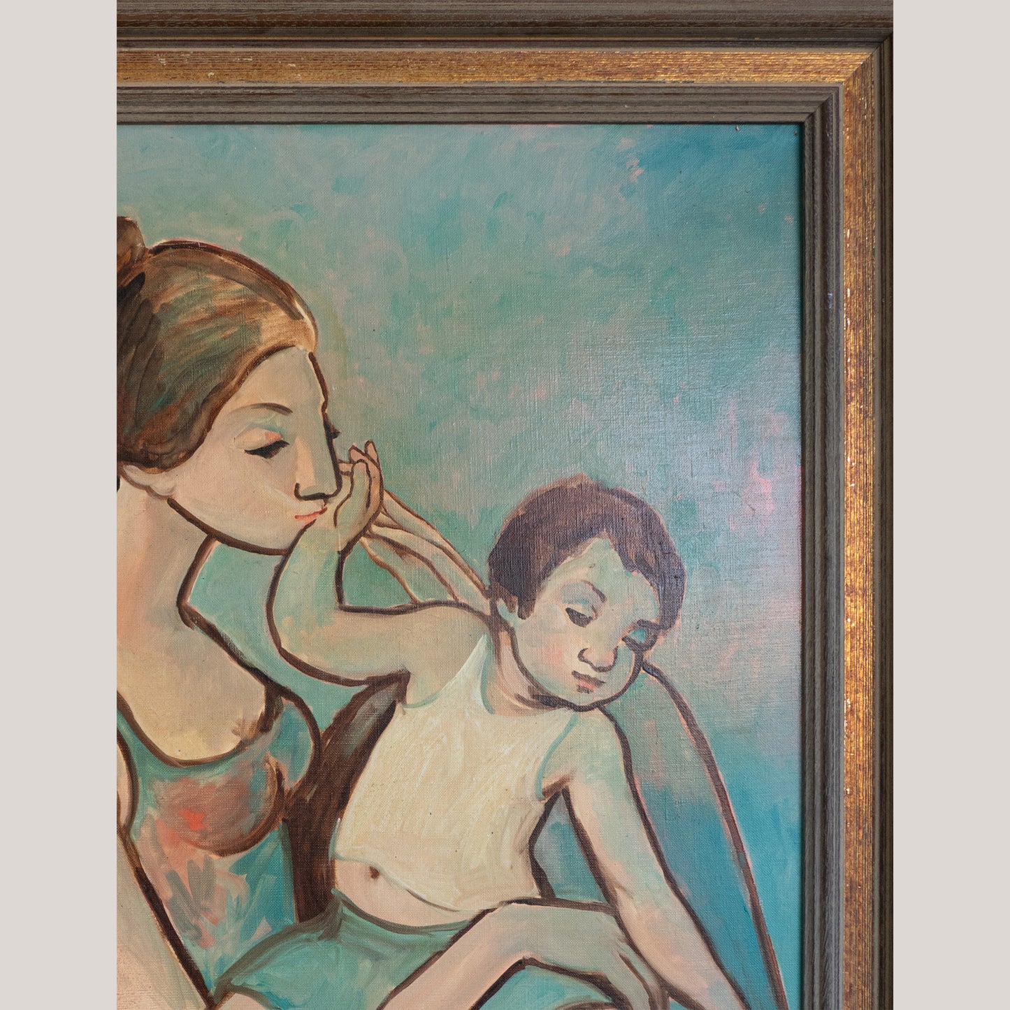 Set of Four Mid-Century Portraits – Signed “Almuñecar,” Oil on Canvas