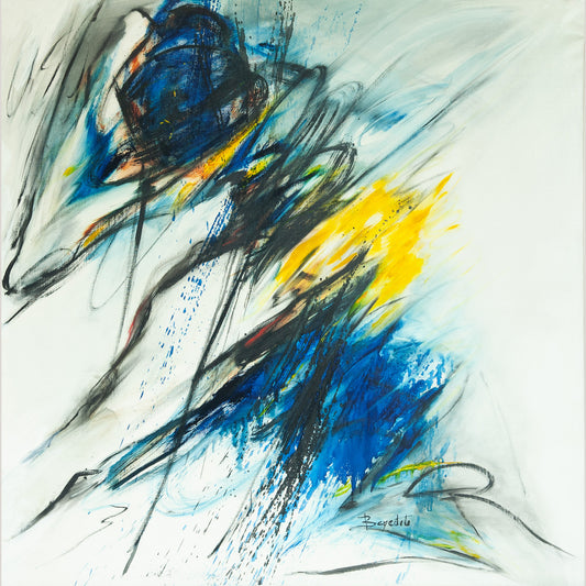 Abstract Composition – Concha Benedito – Original Mixed Media on Canvas