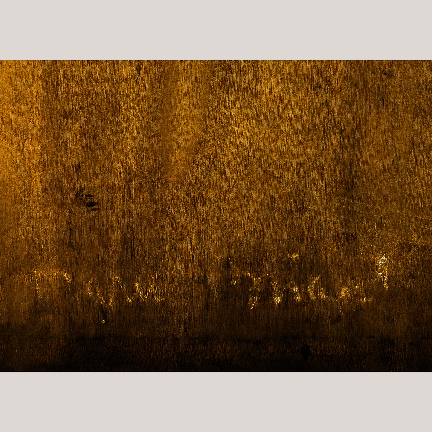 Impressionist Sketch of Elderly Man with Cap – Signed on Reverse, Artist Presently Unknown