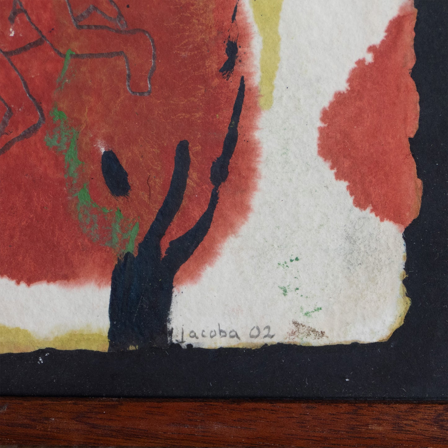 Figures in Red Forest – Attributed to Jacoba Martínez Millán