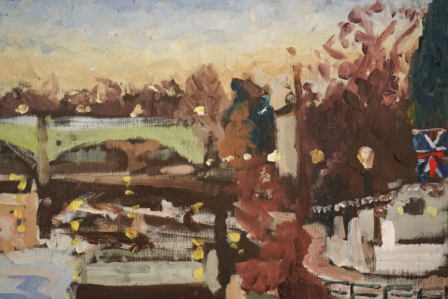 River Thames - Richmond - Sunset Oil Study
