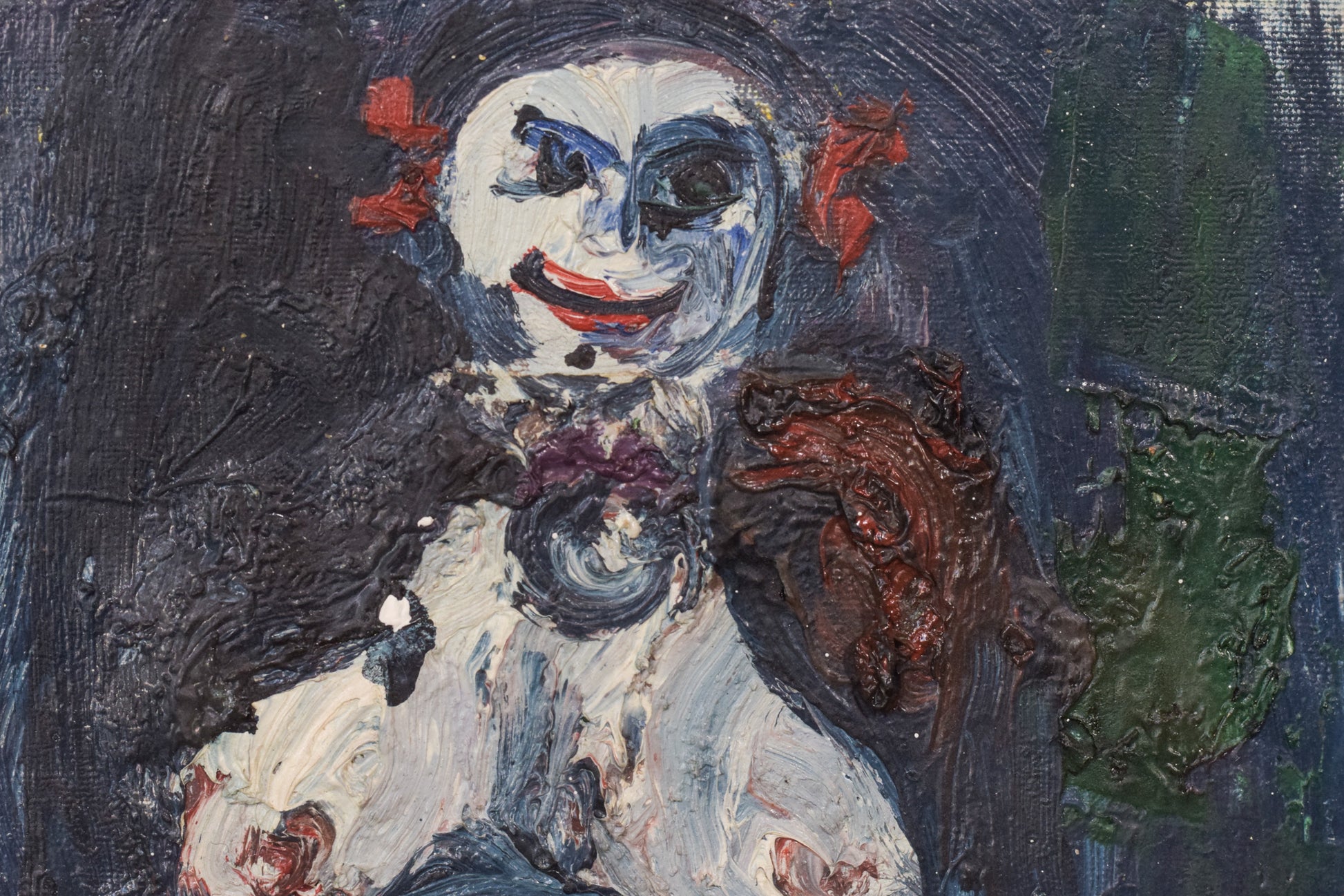 Expressionist - Oil Painting of a Clown - Modern Decorative
