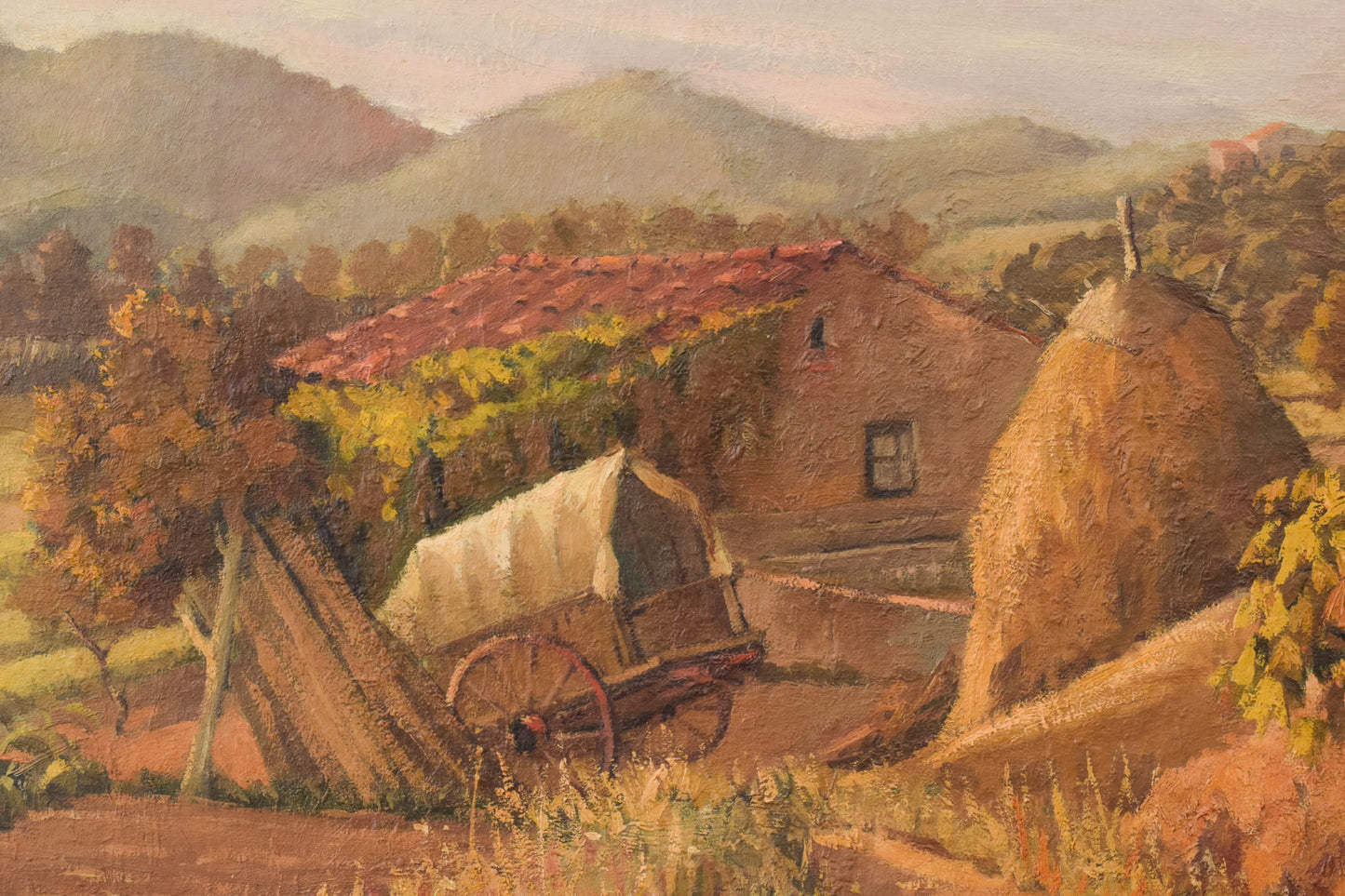 Impressionist Farmyard Landscape - Modern Decorative