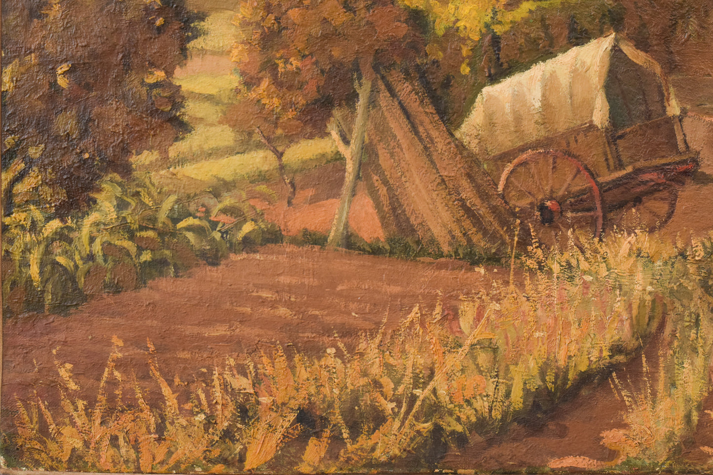 Impressionist Farmyard Landscape - Modern Decorative