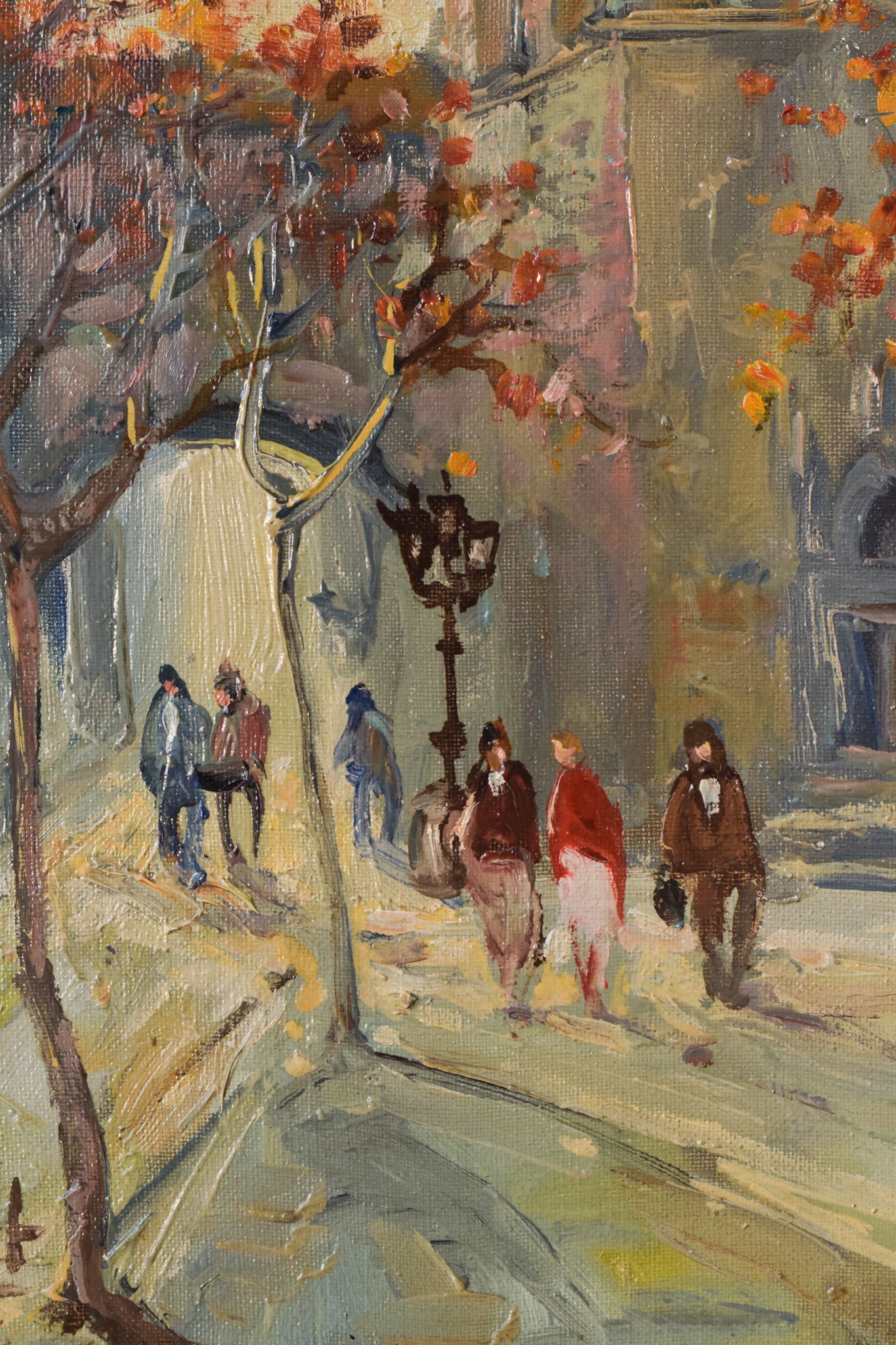 Impressionist - Autumn Cityscape - Modern Decorative