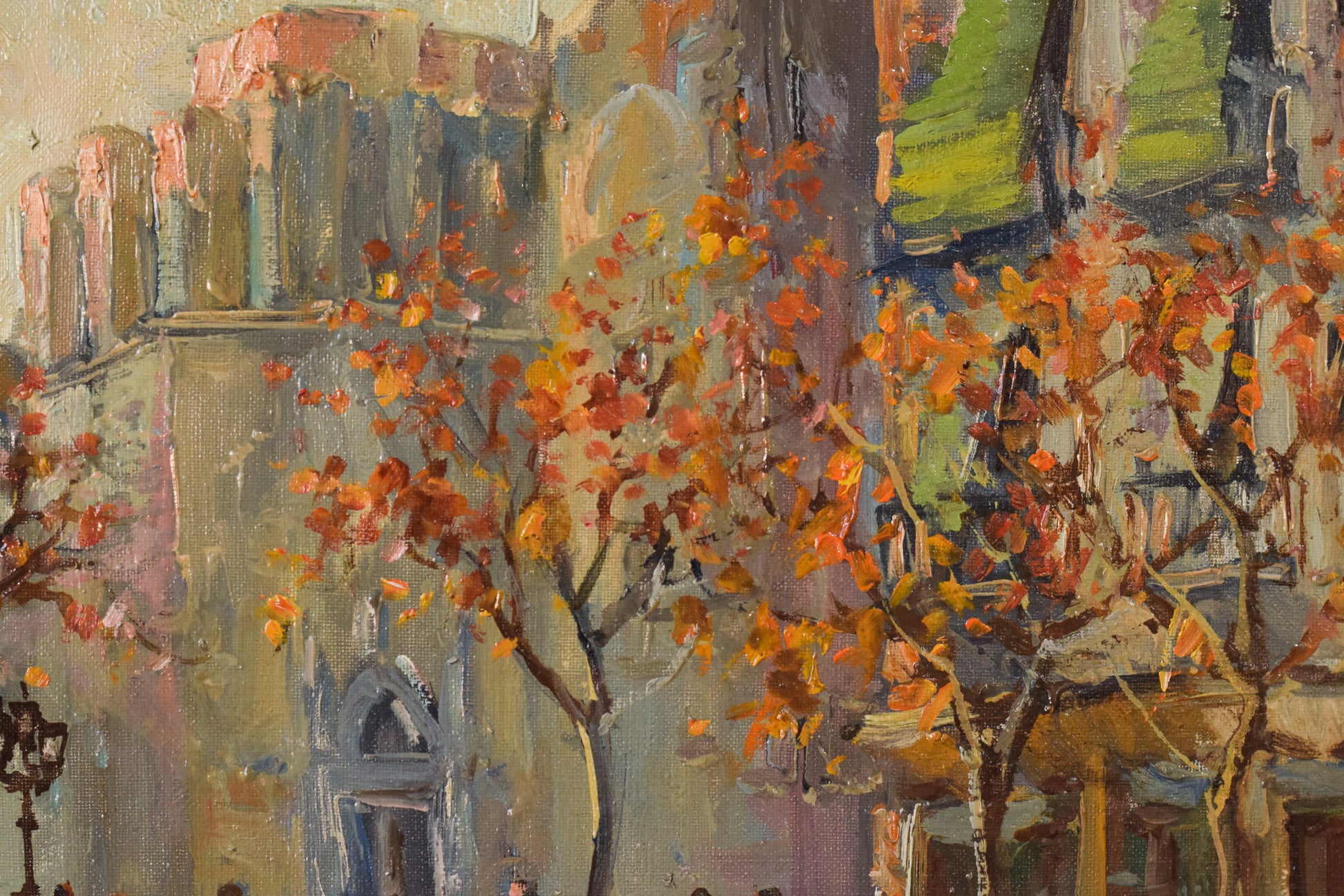 Impressionist - Autumn Cityscape - Modern Decorative