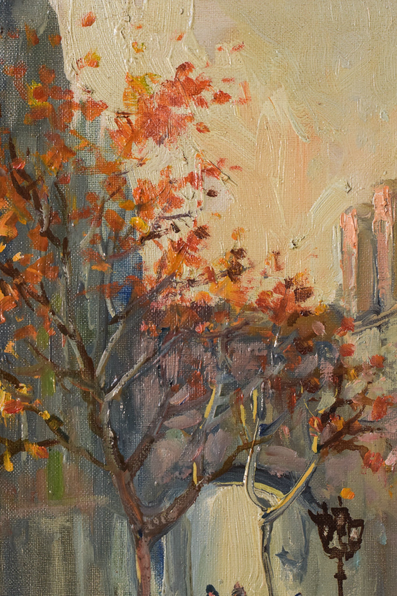 Impressionist - Autumn Cityscape - Modern Decorative