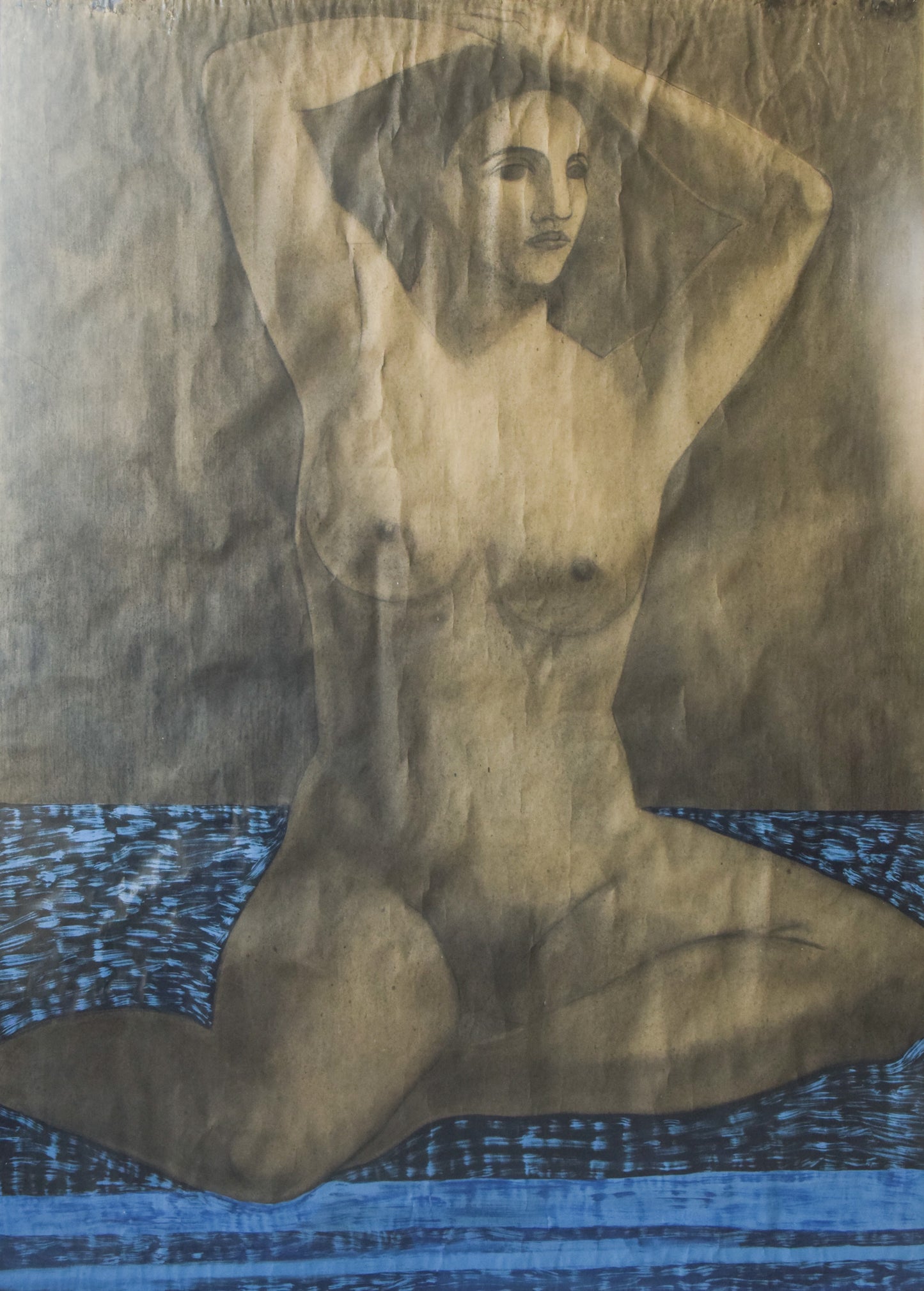 Large Drawing Of A Nude - Modern Decorative