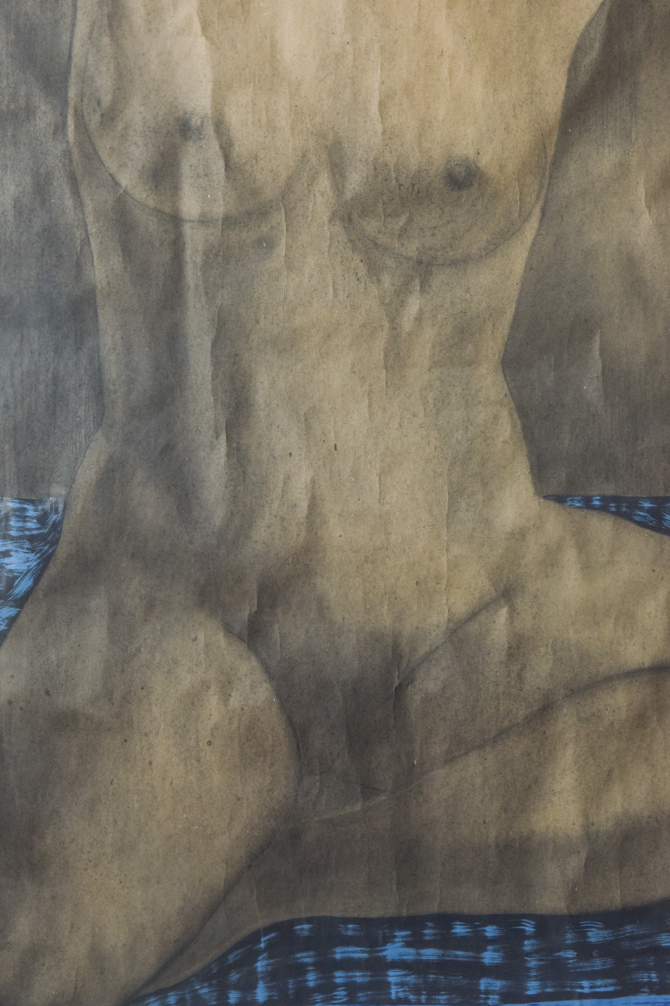 Large Drawing Of A Nude - Modern Decorative