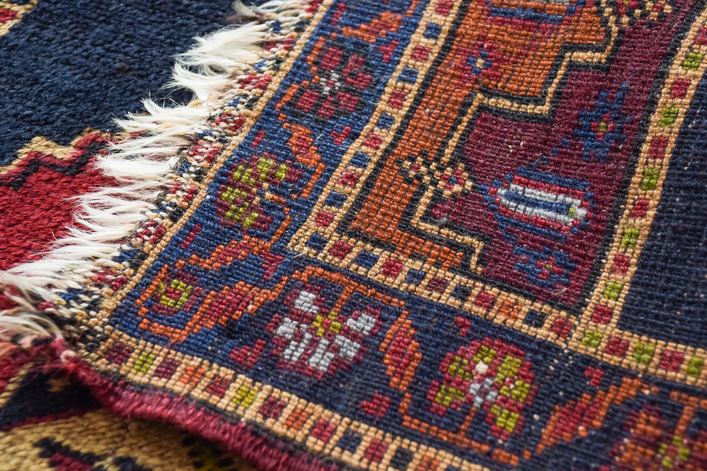 Interesting Handwoven - Oriental Tribal Rug - Modern Decorative