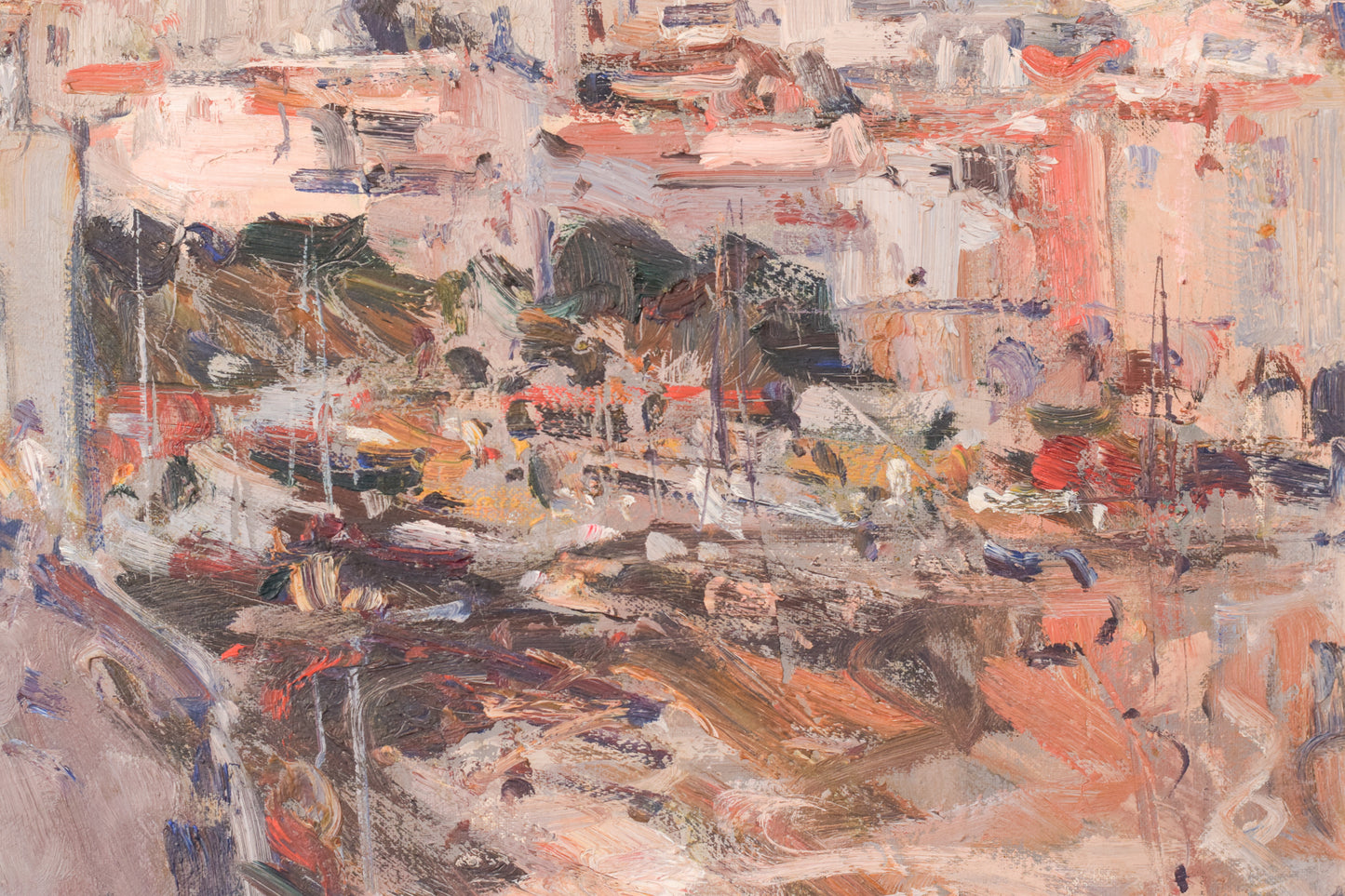 Albert Alis - Post Impressionist Cityscape with Church