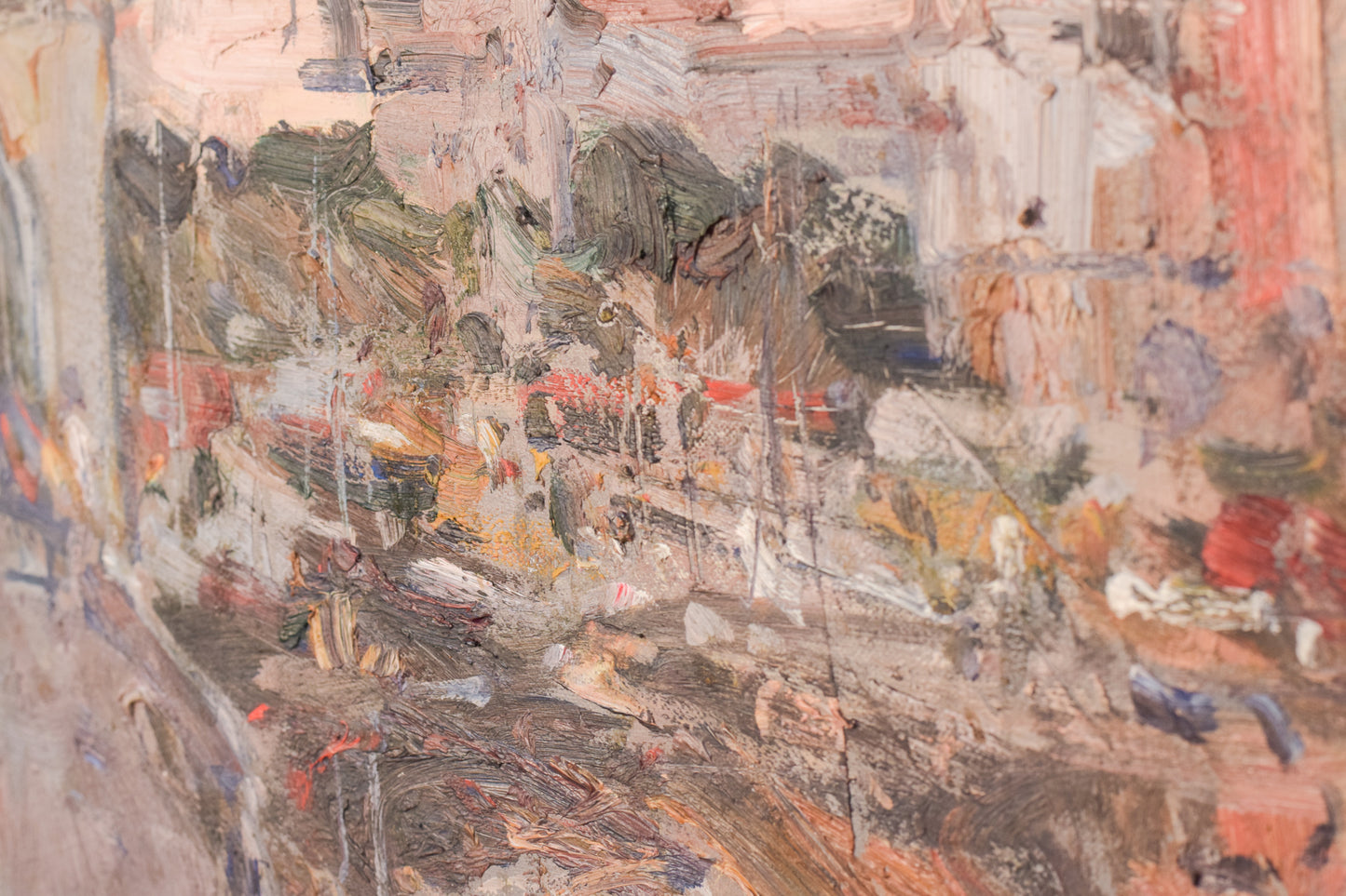 Albert Alis - Post Impressionist Cityscape with Church