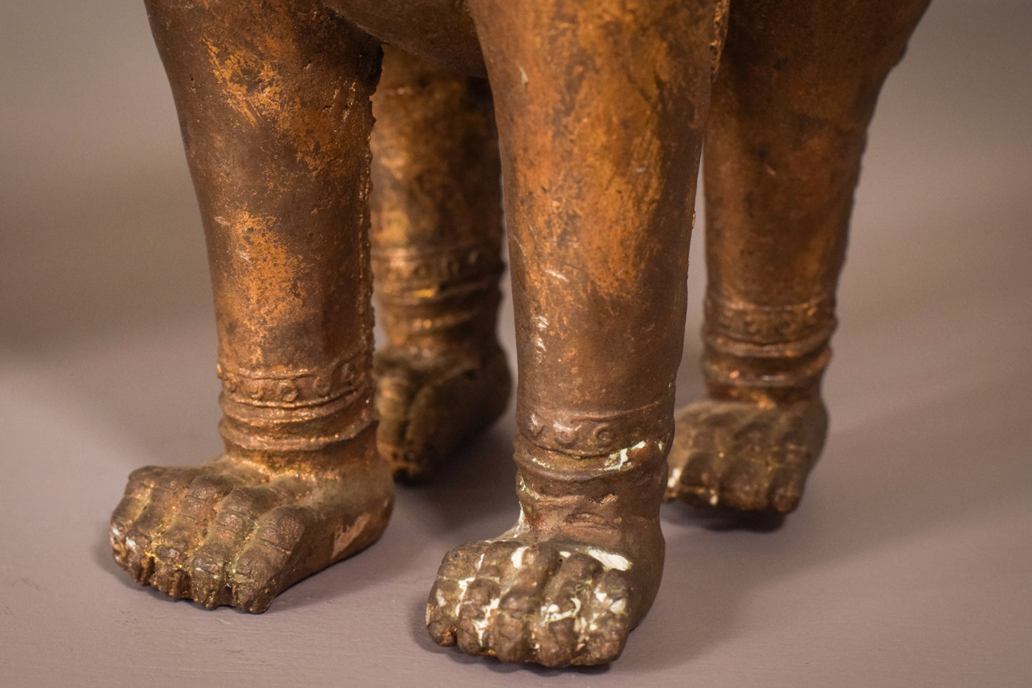 Pair - Thai Bronze Lions - Modern Decorative
