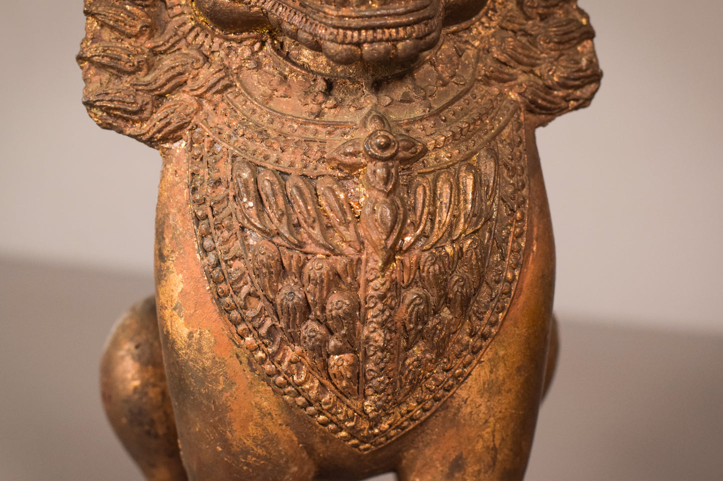 Pair - Thai Bronze Lions - Modern Decorative