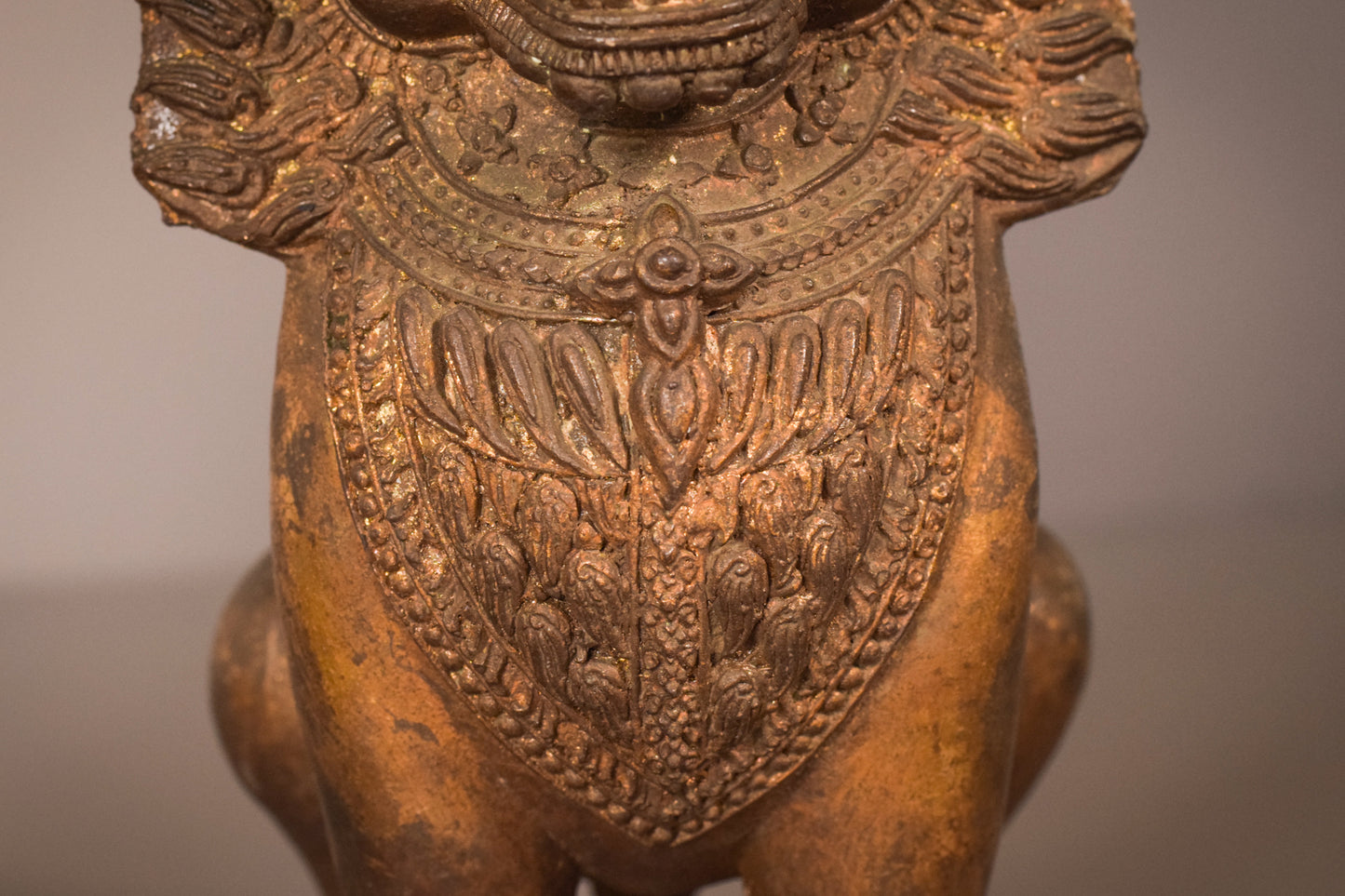 Pair - Thai Bronze Lions - Modern Decorative