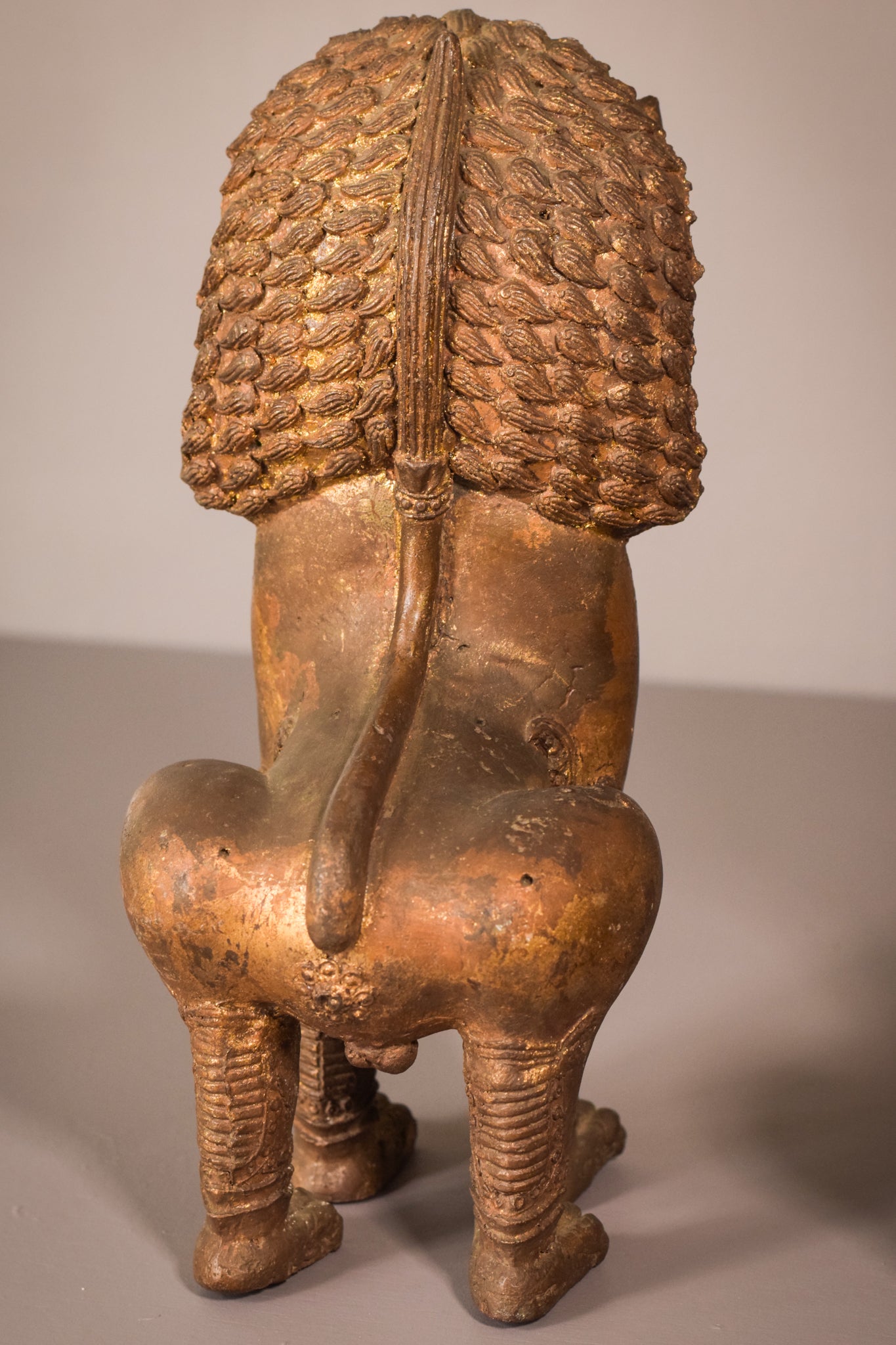 Pair - Thai Bronze Lions - Modern Decorative