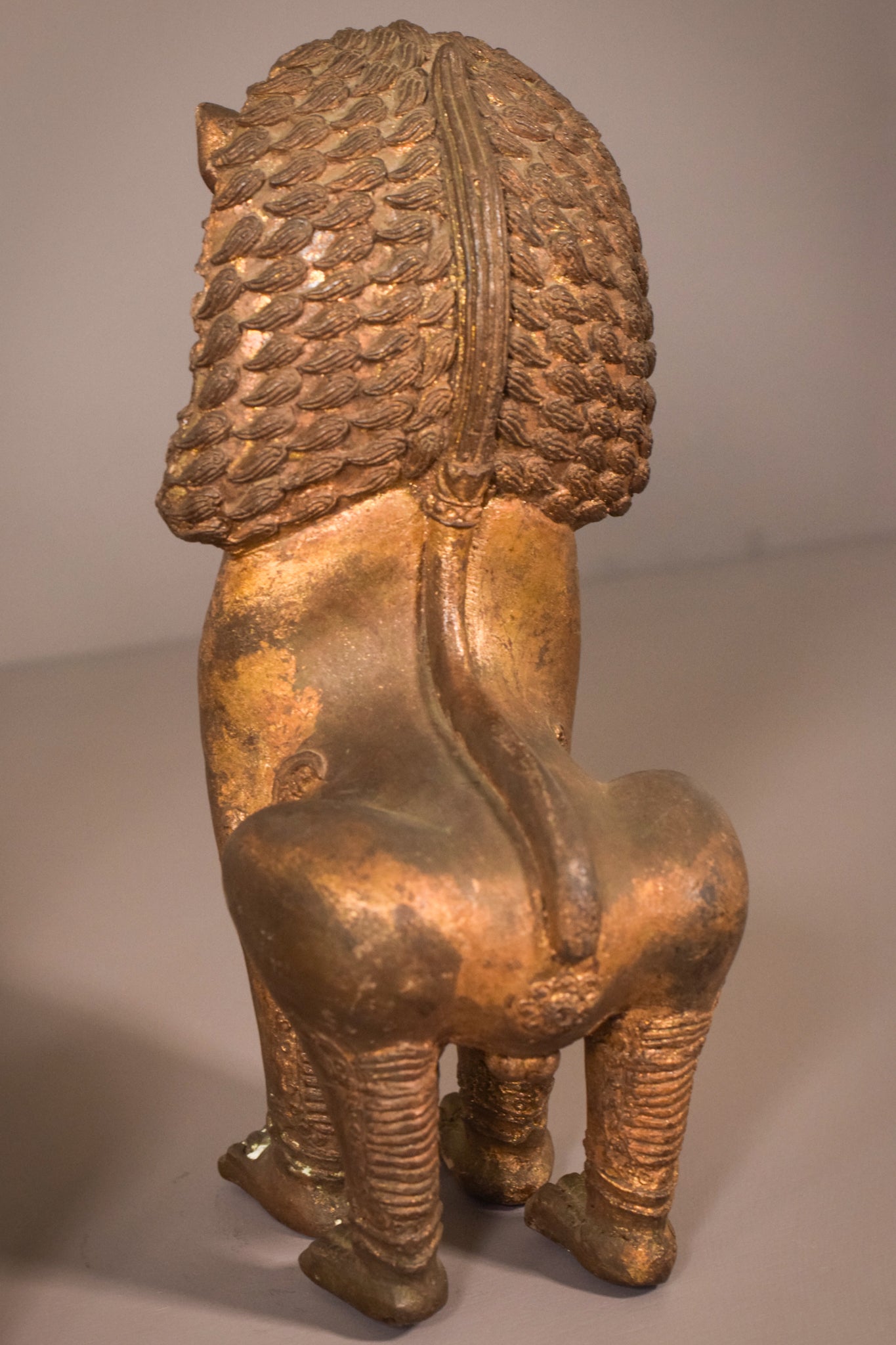 Pair - Thai Bronze Lions - Modern Decorative