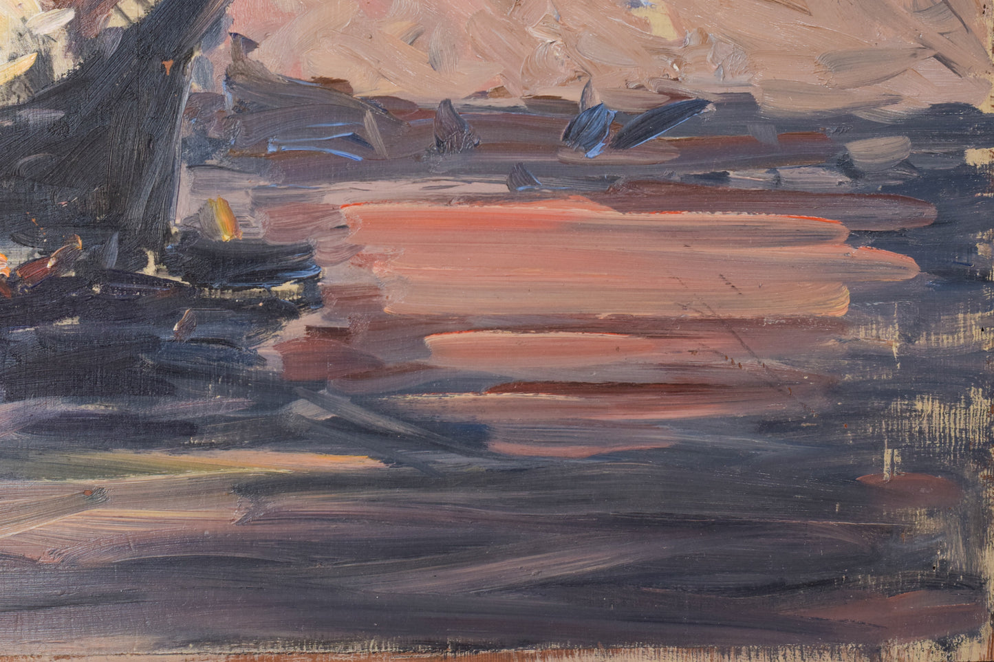 Post Impressionist - Study of a Sailing Ship - Modern Decorative