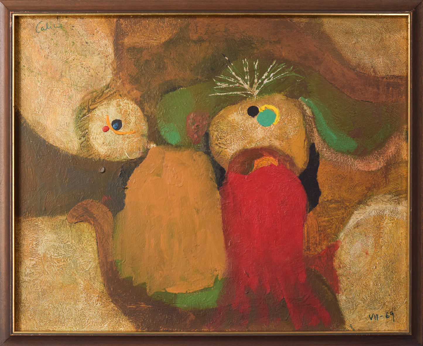 Ekoué Arsène Assiongbon ('Calicó') - 'Two Characters' - Modern Decorative