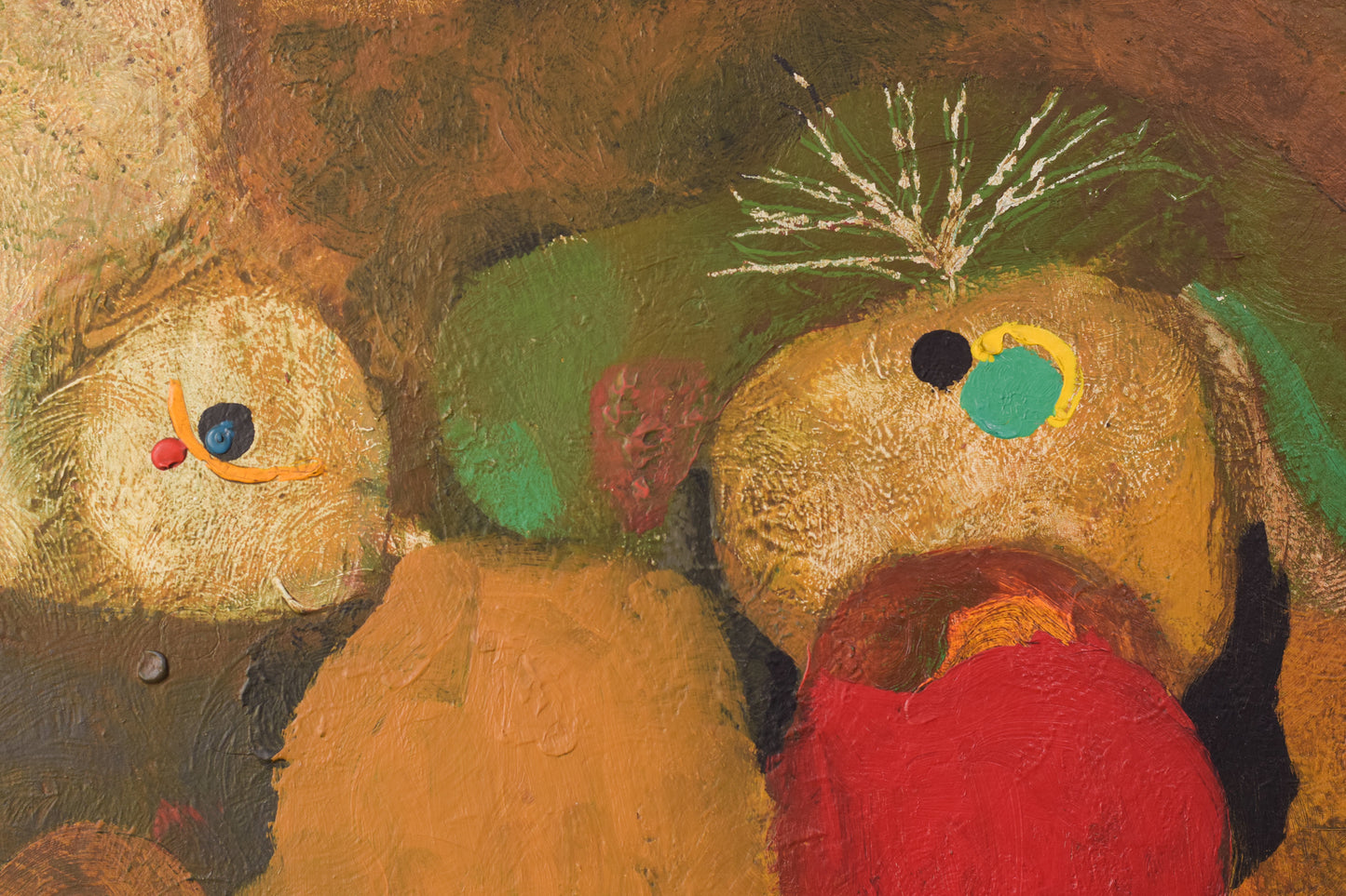 Ekoué Arsène Assiongbon ('Calicó') - 'Two Characters' - Modern Decorative