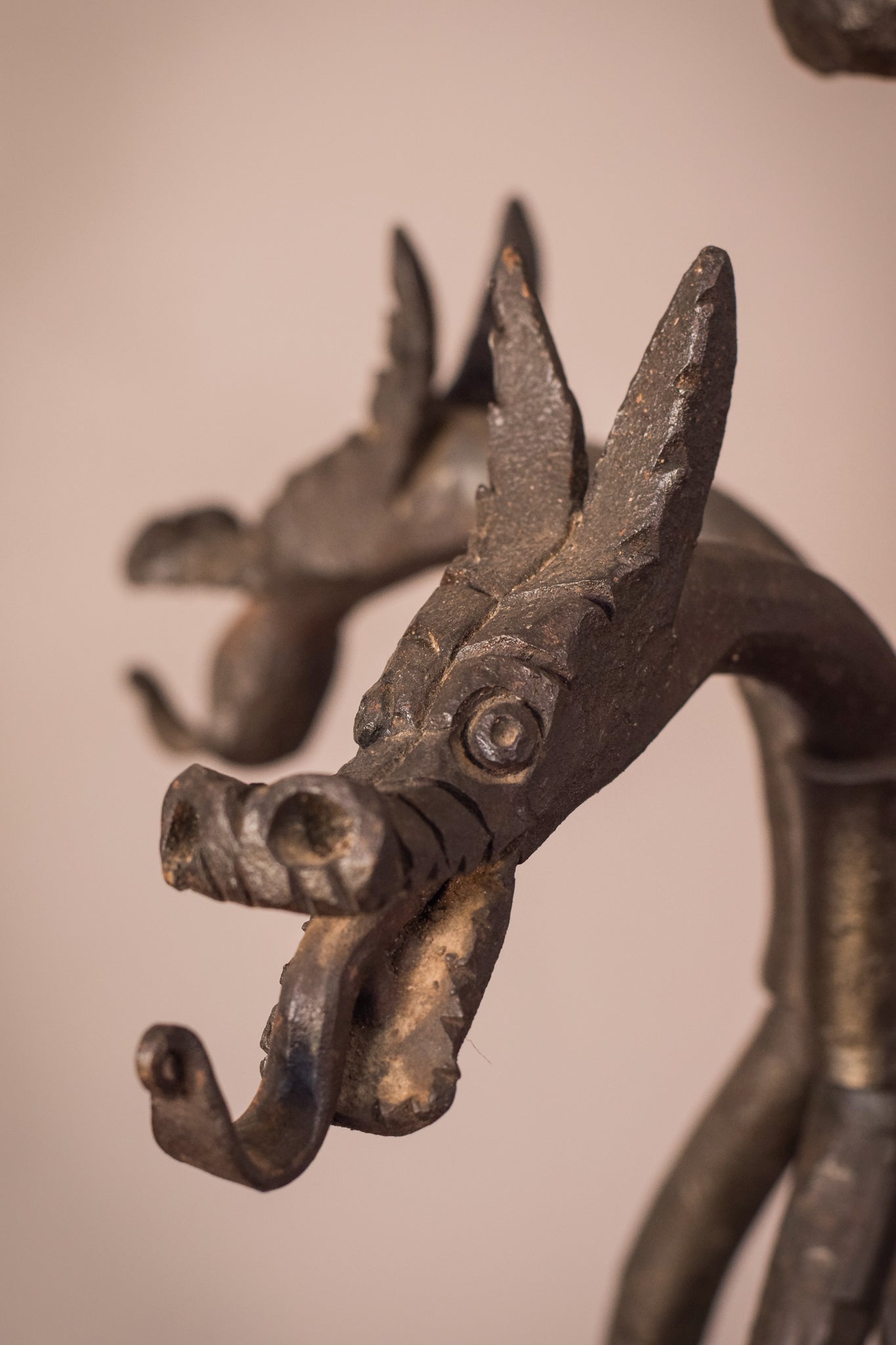 Follower of Antoni Gaudí - Art Nouveau Wrought Iron Dragon Stand - Modern Decorative