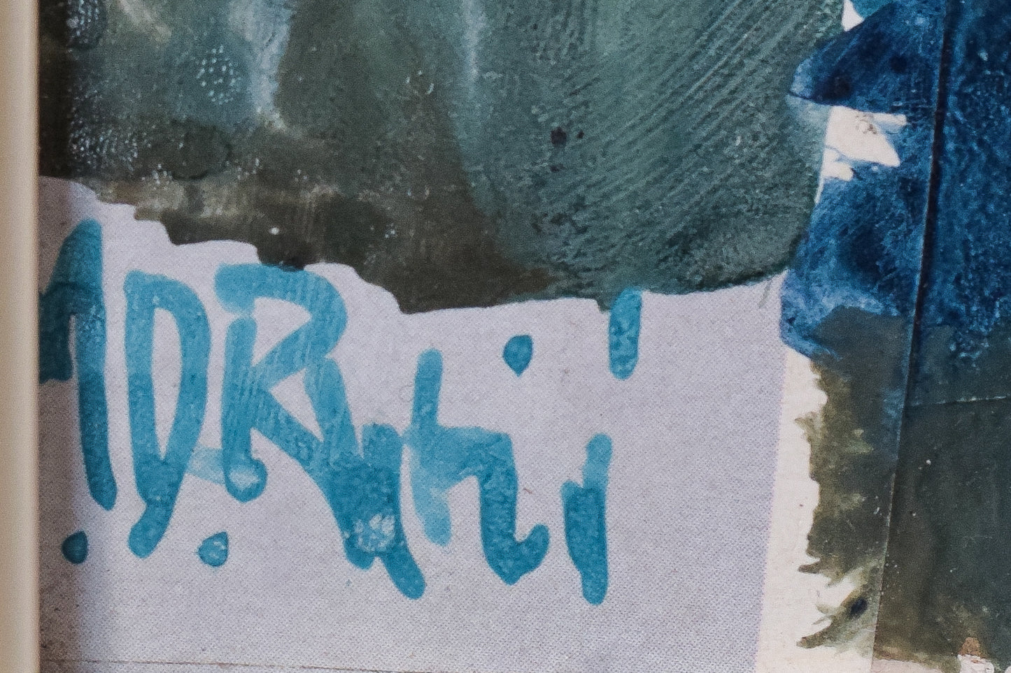 Abstract Expressionist Interior Collage - Modern Decorative