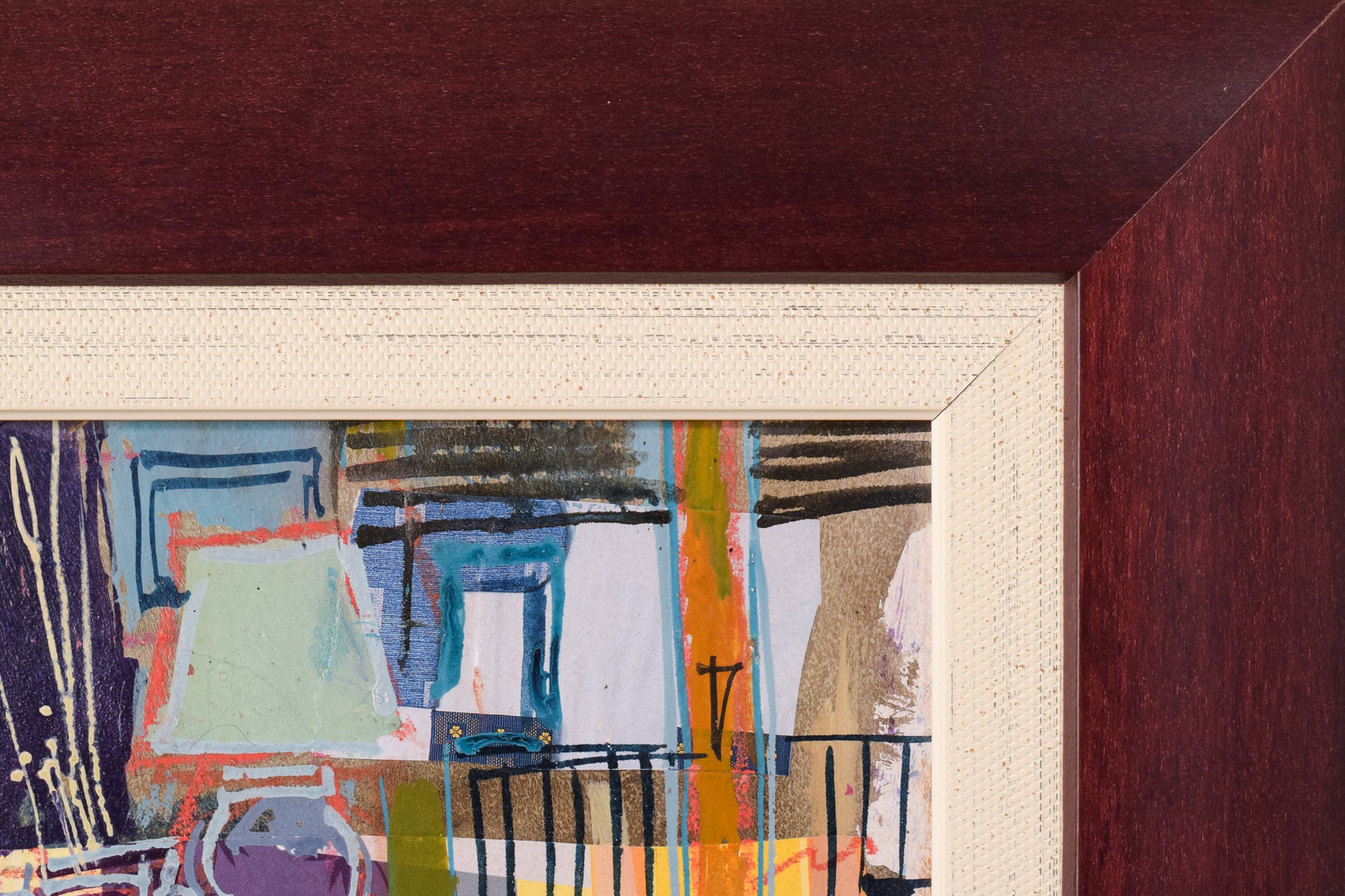 Abstract Expressionist Interior Collage - Modern Decorative