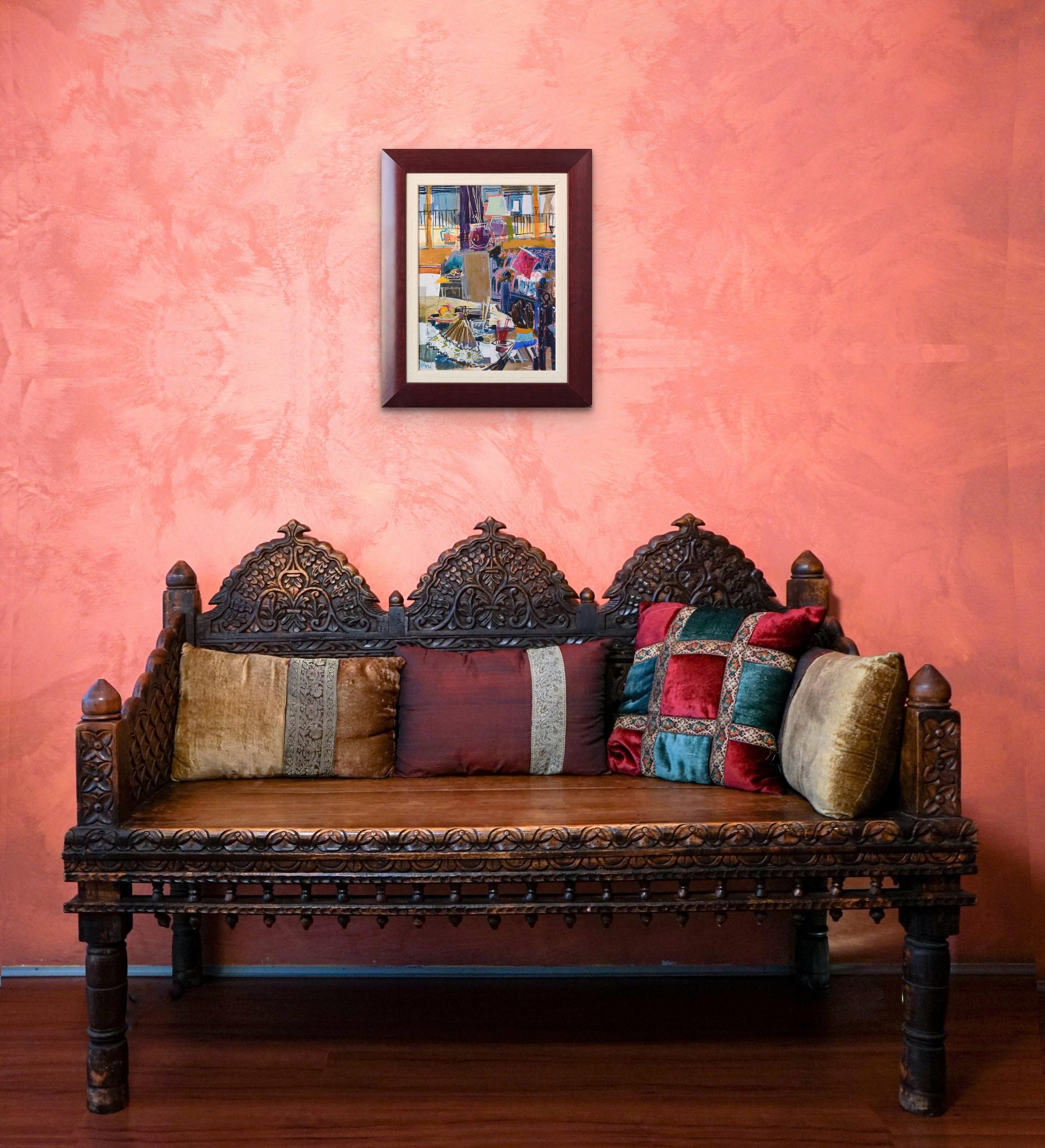 Abstract Expressionist Interior Collage - Modern Decorative