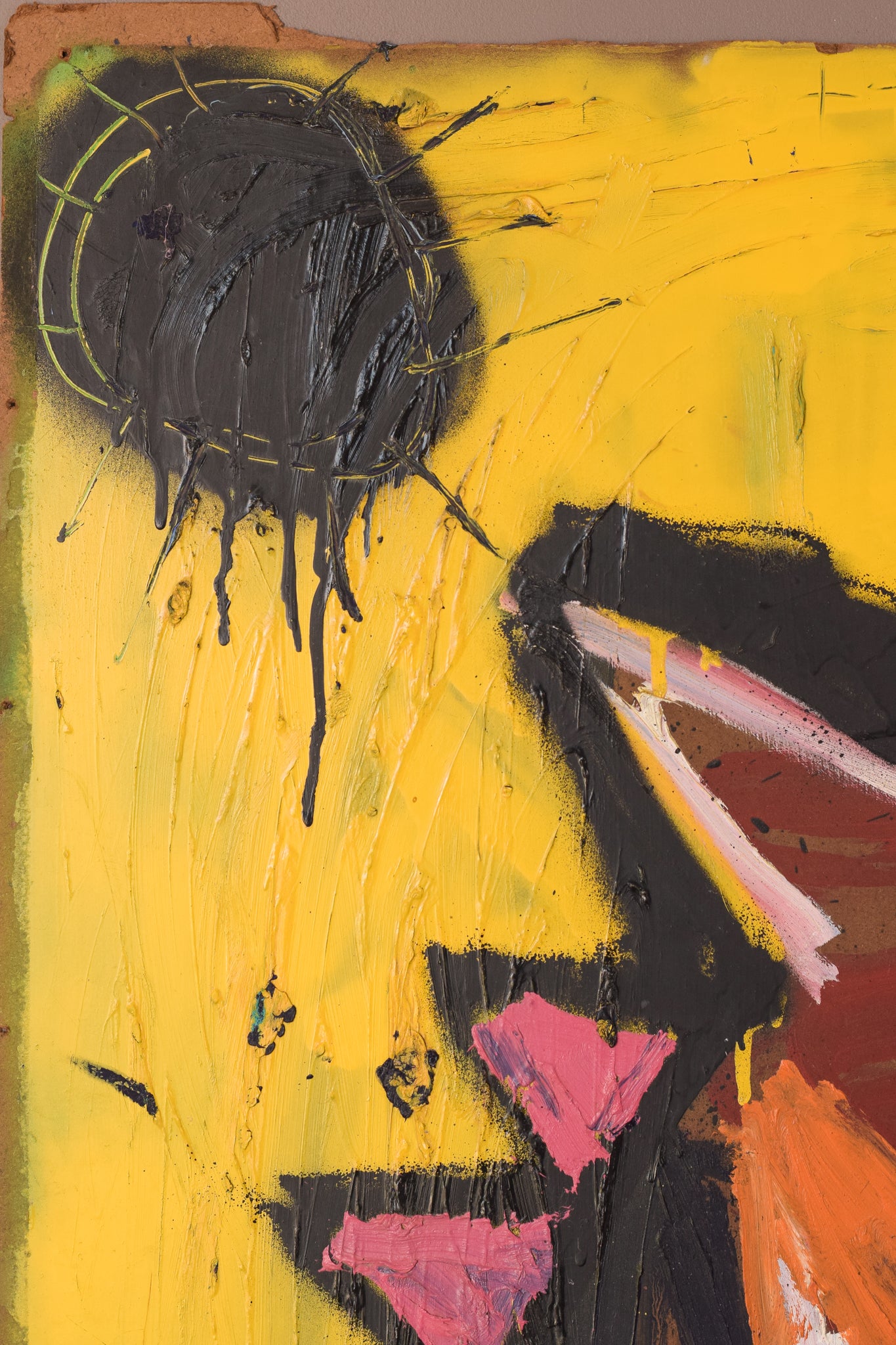 Neo-Expressionist Painting - In the Style of Jean-Michel Basquiat - Modern Decorative