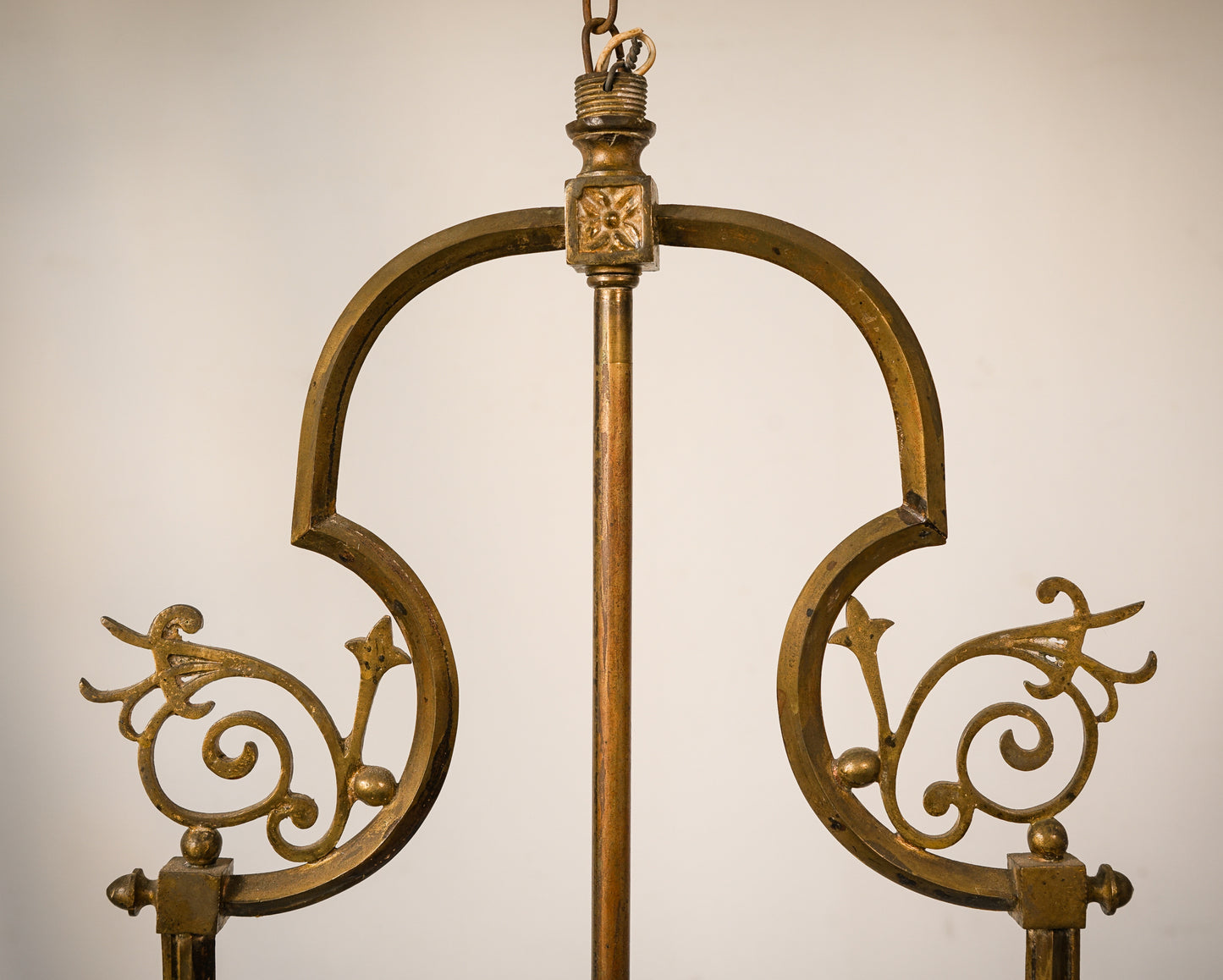 Art Nouveau - Chandelier with Glass Rods