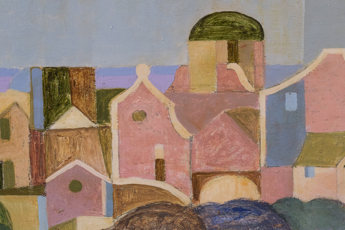 Italian Cubist Landscape - Modern Decorative